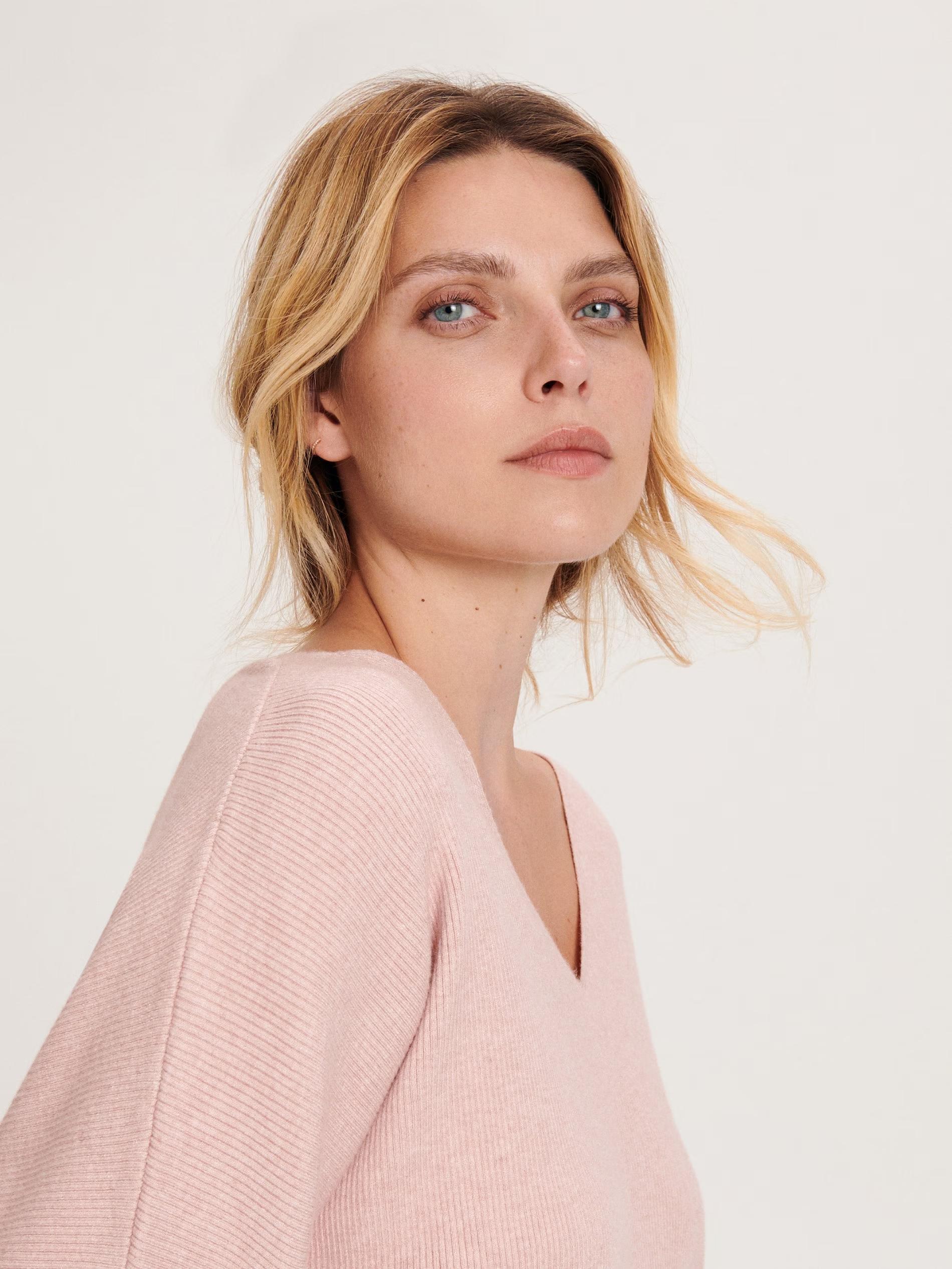 Pink Viscose Rich Jumper, , large image number 0