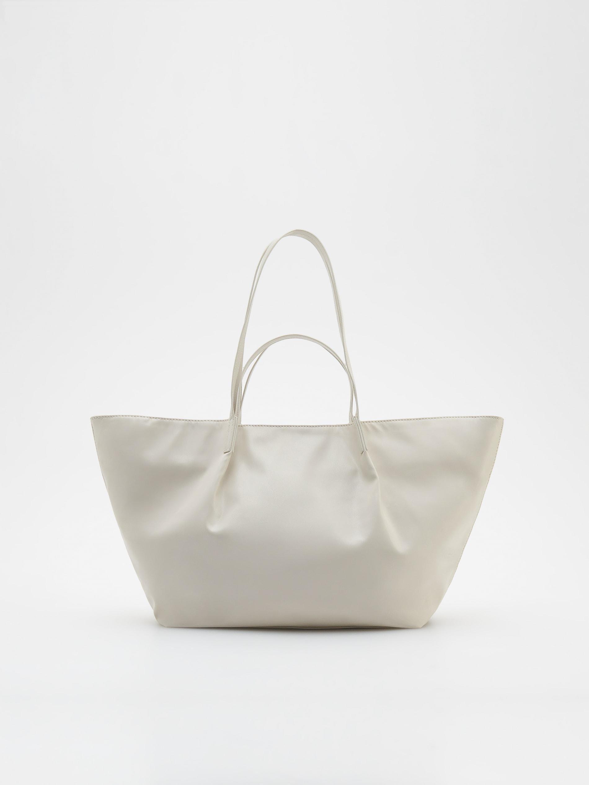 Cream Shopper Bag, , large image number 0