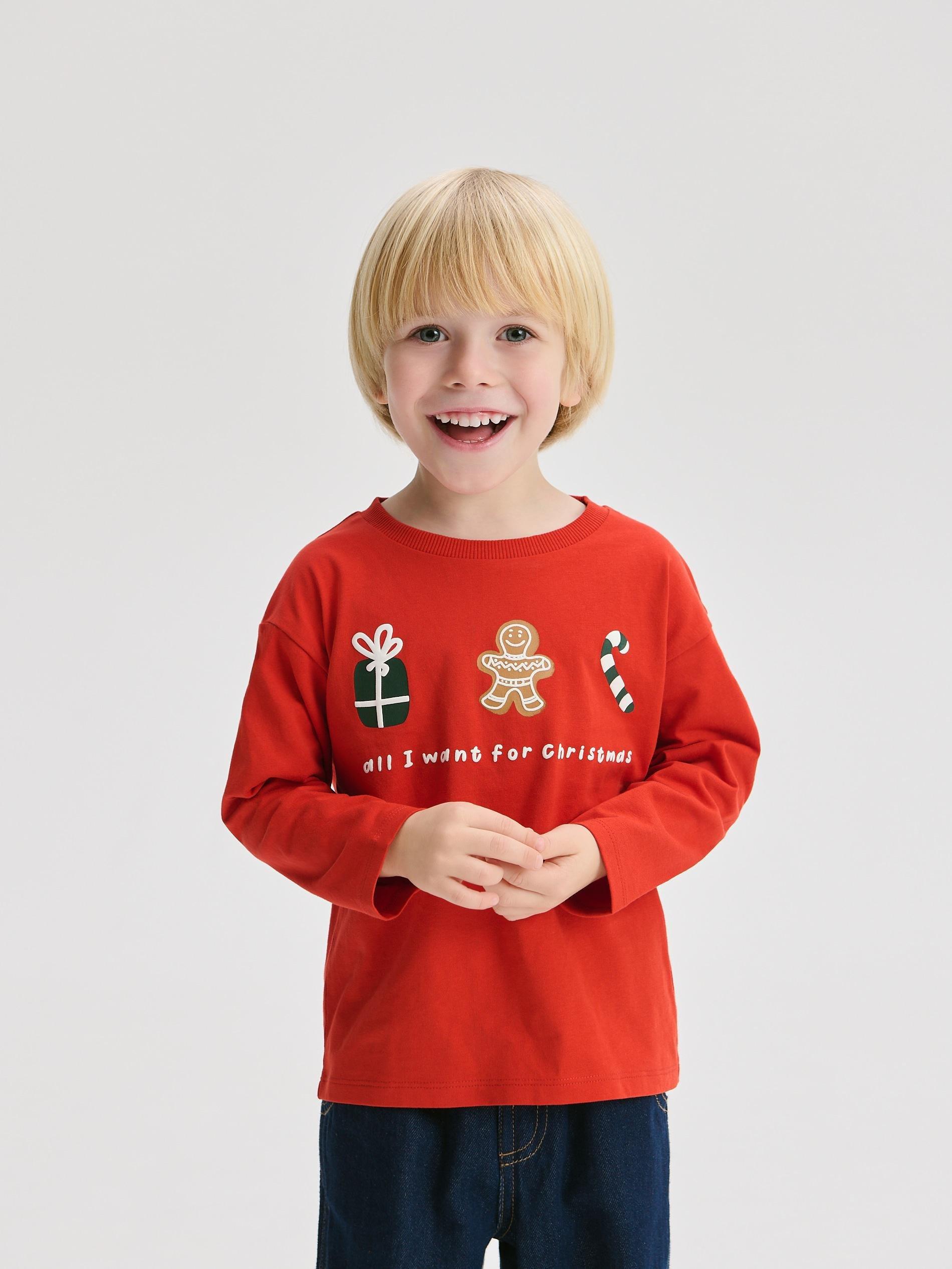 Red Cotton Longsleeve 2 Pack, Red, large image number 2