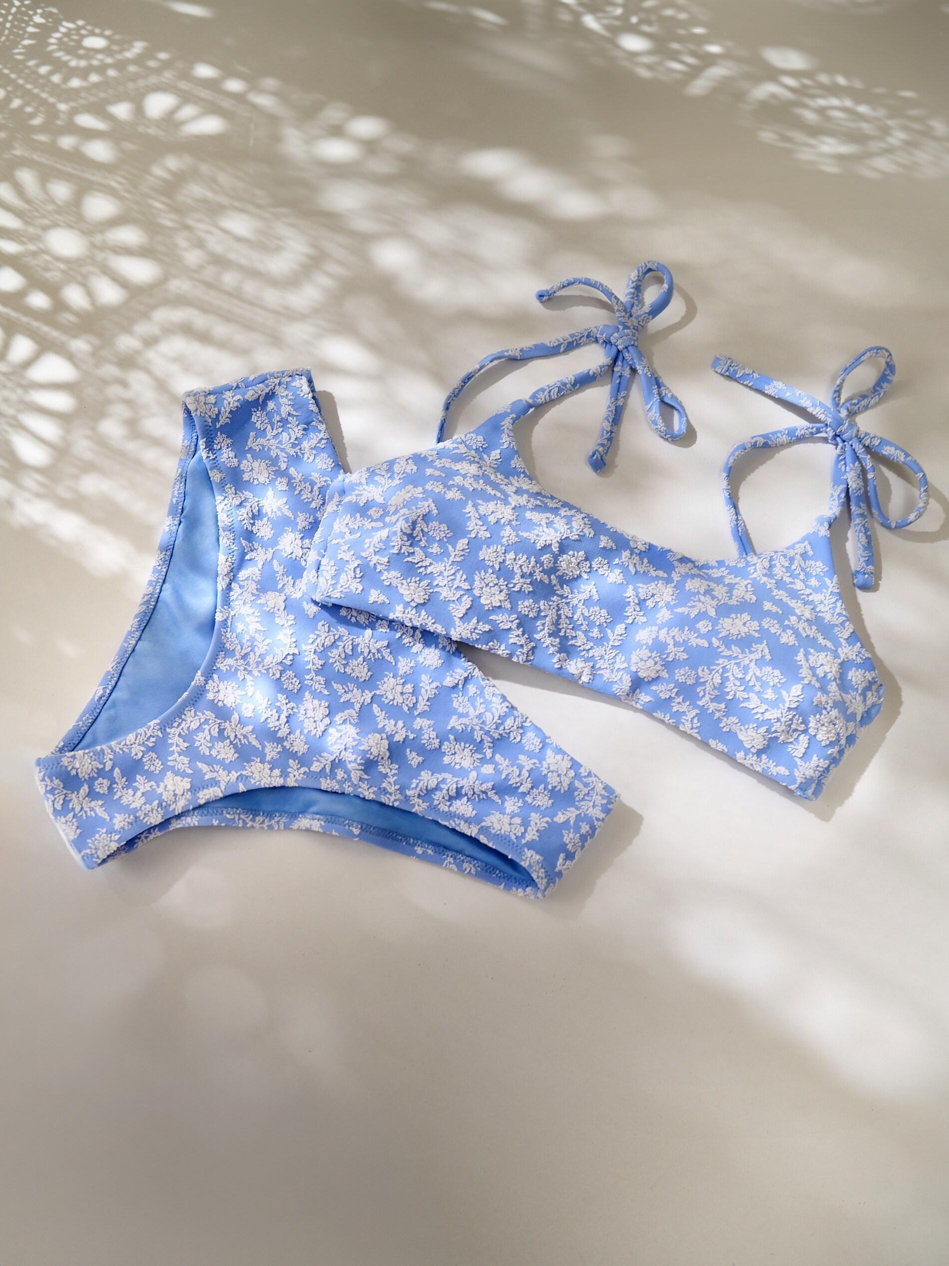 Blue Bikini Bottoms, Blue, large image number 4