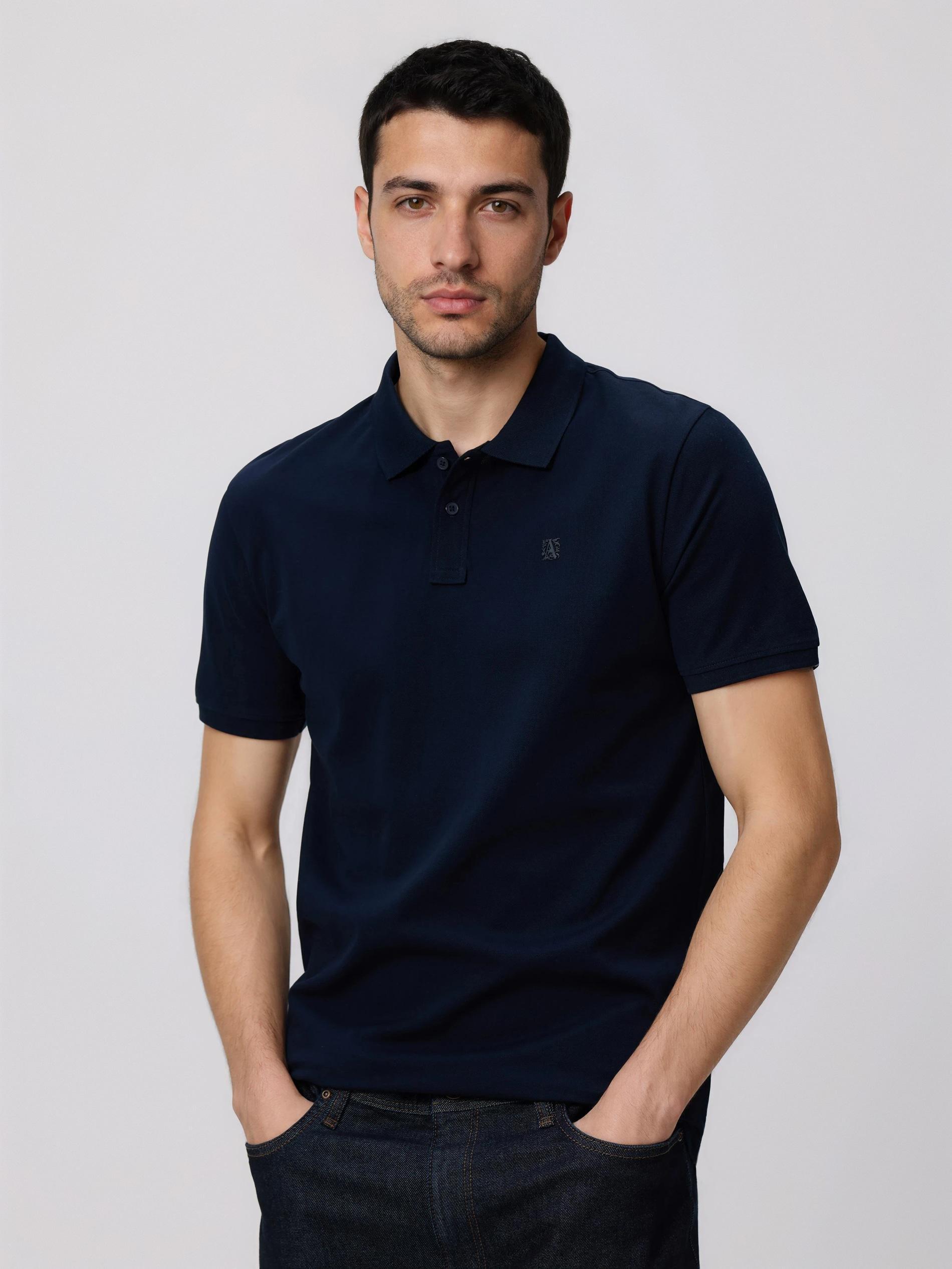 Navy Polo, Navy, medium