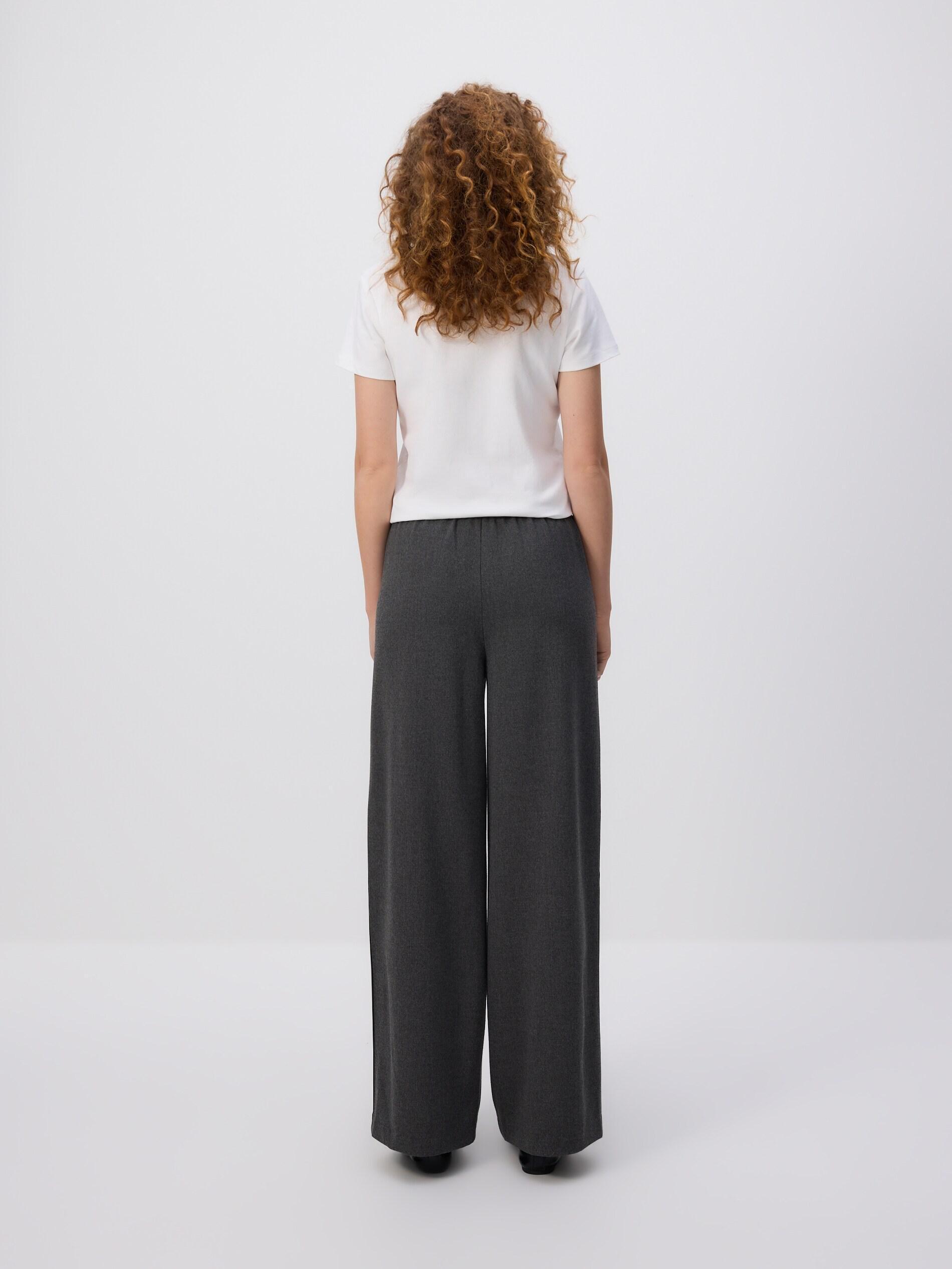 Grey Trousers With Side Stripe, Grey, large image number 3