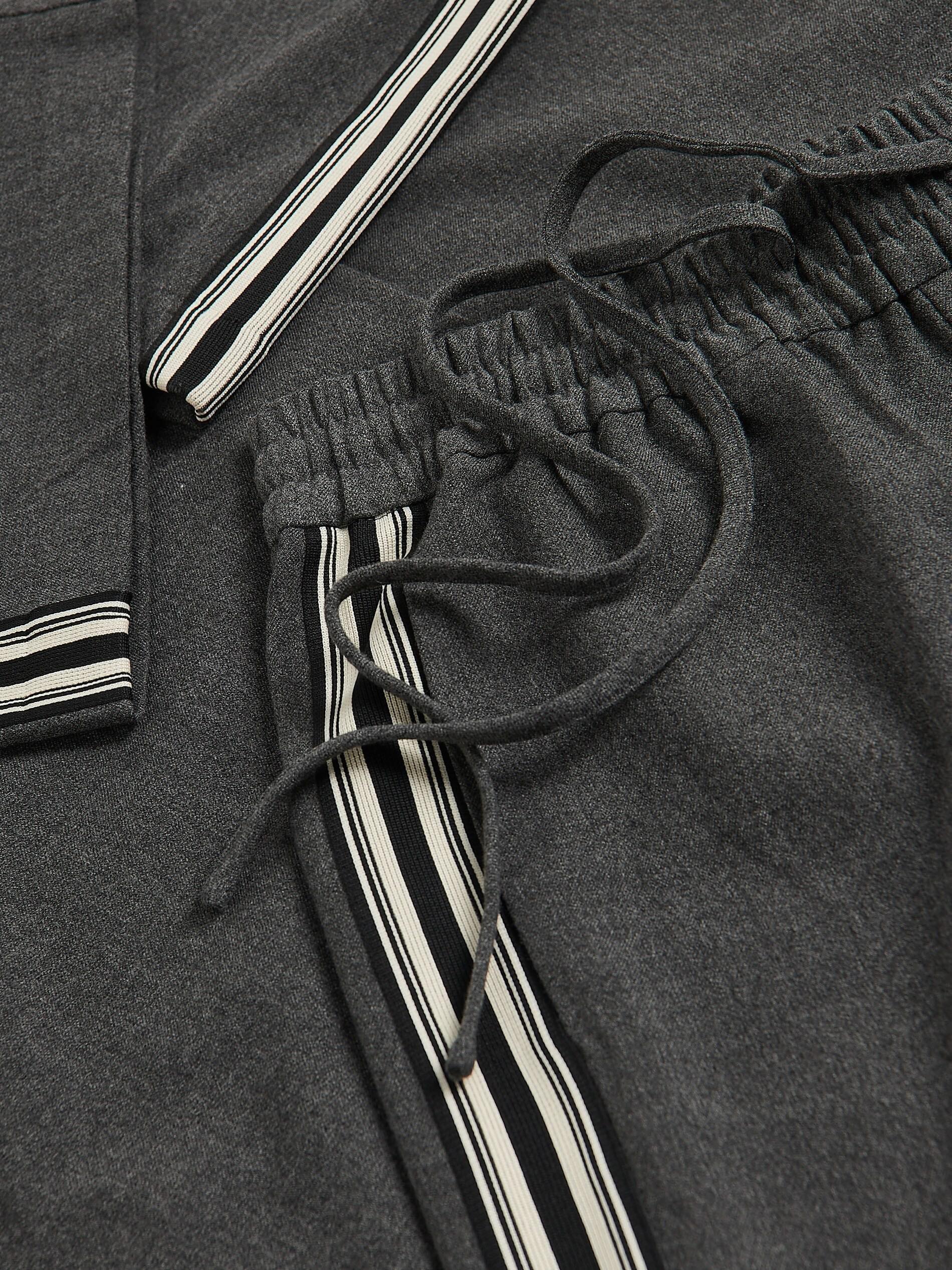 Grey Trousers With Side Stripe, Grey, large image number 5