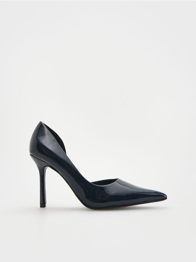 Navy High Heeled Pumps, , large image number 0