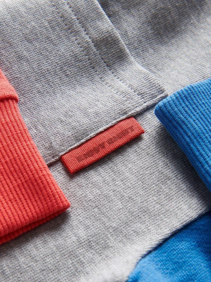 Grey Long-Sleeved Cotton T-Shirt, , large image number 2