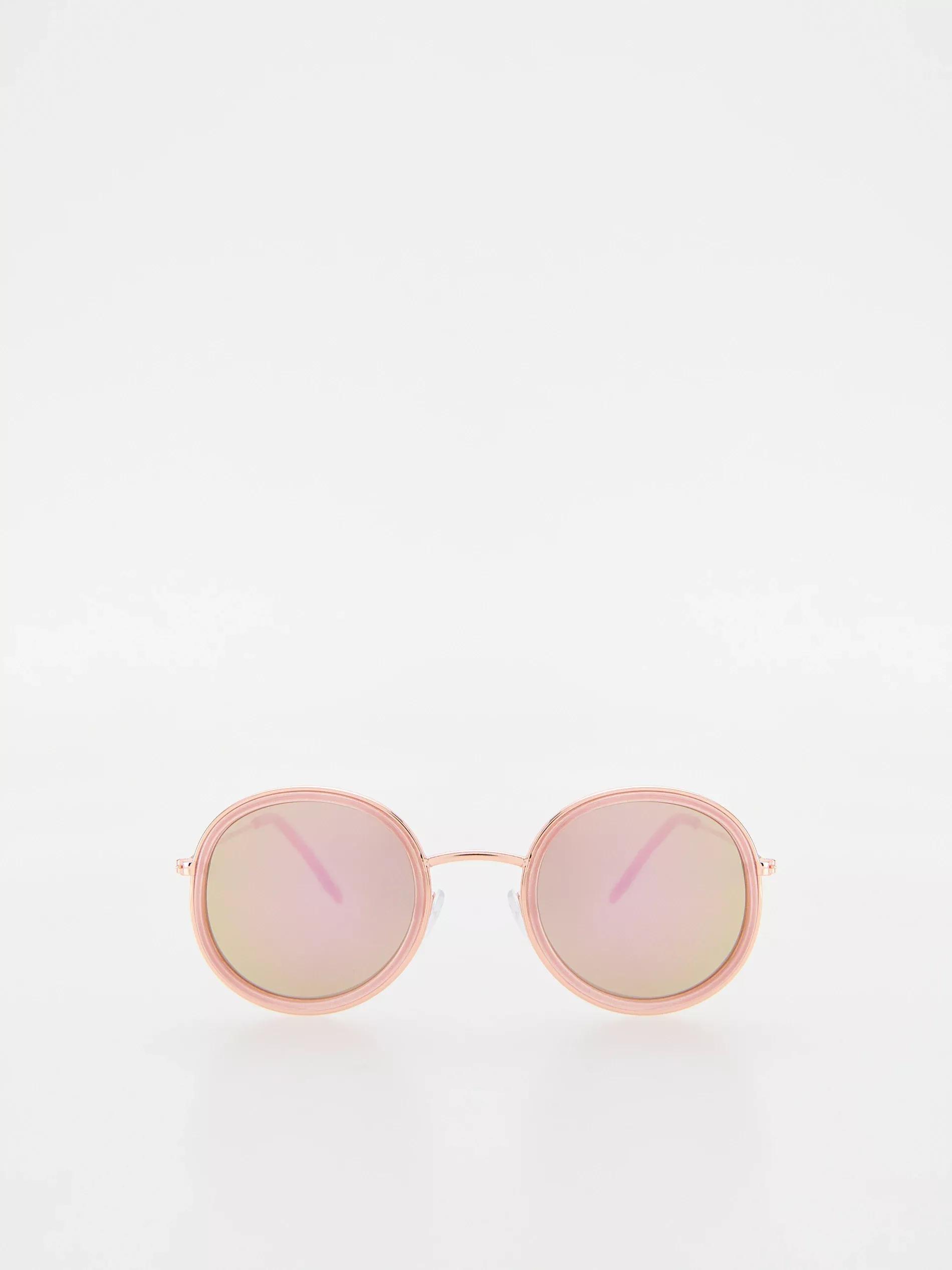 Pink Round Sunglasses, Kids Girls, , medium