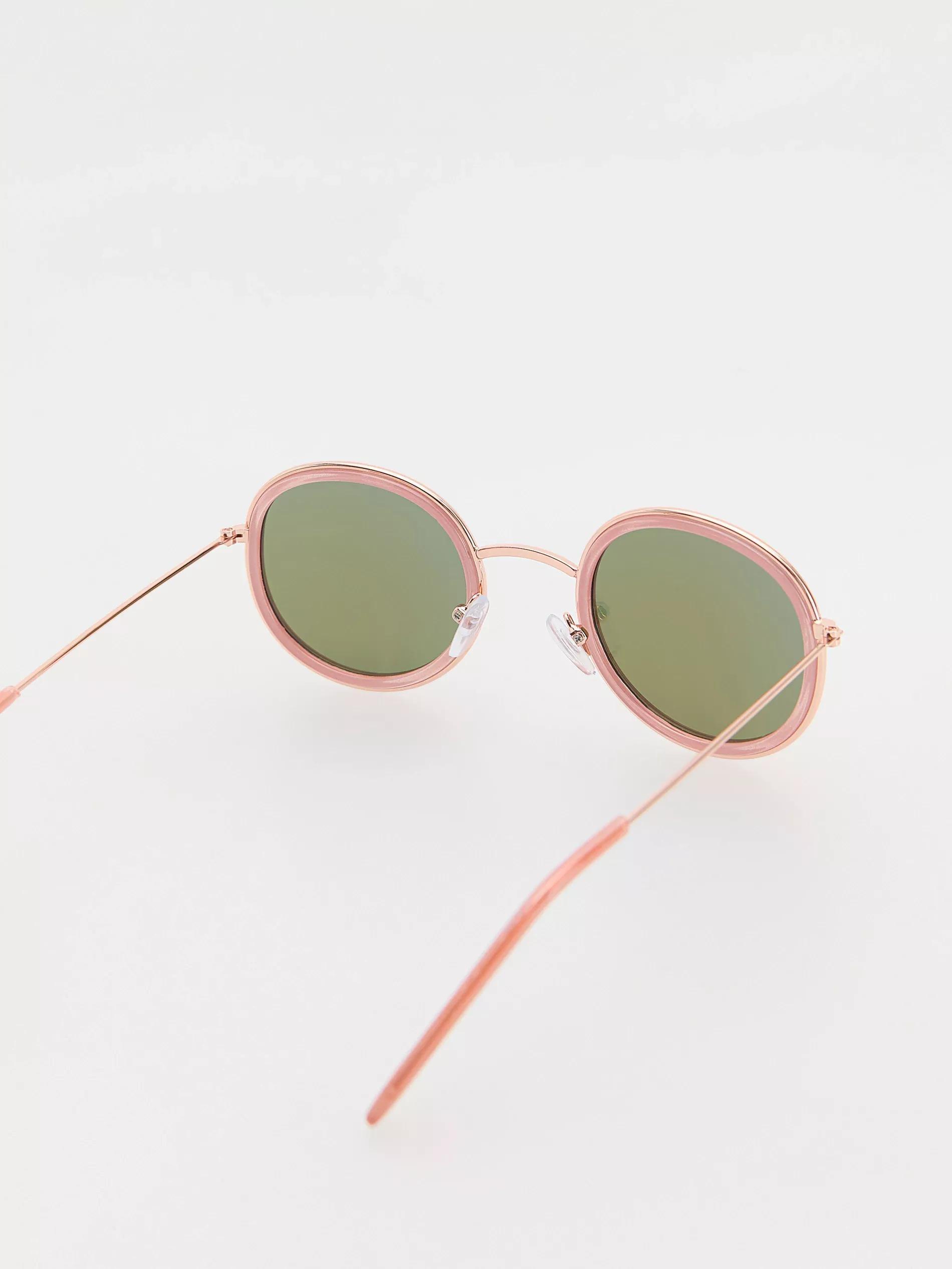 Pink Round Sunglasses, Kids Girls, Pink, large image number 1