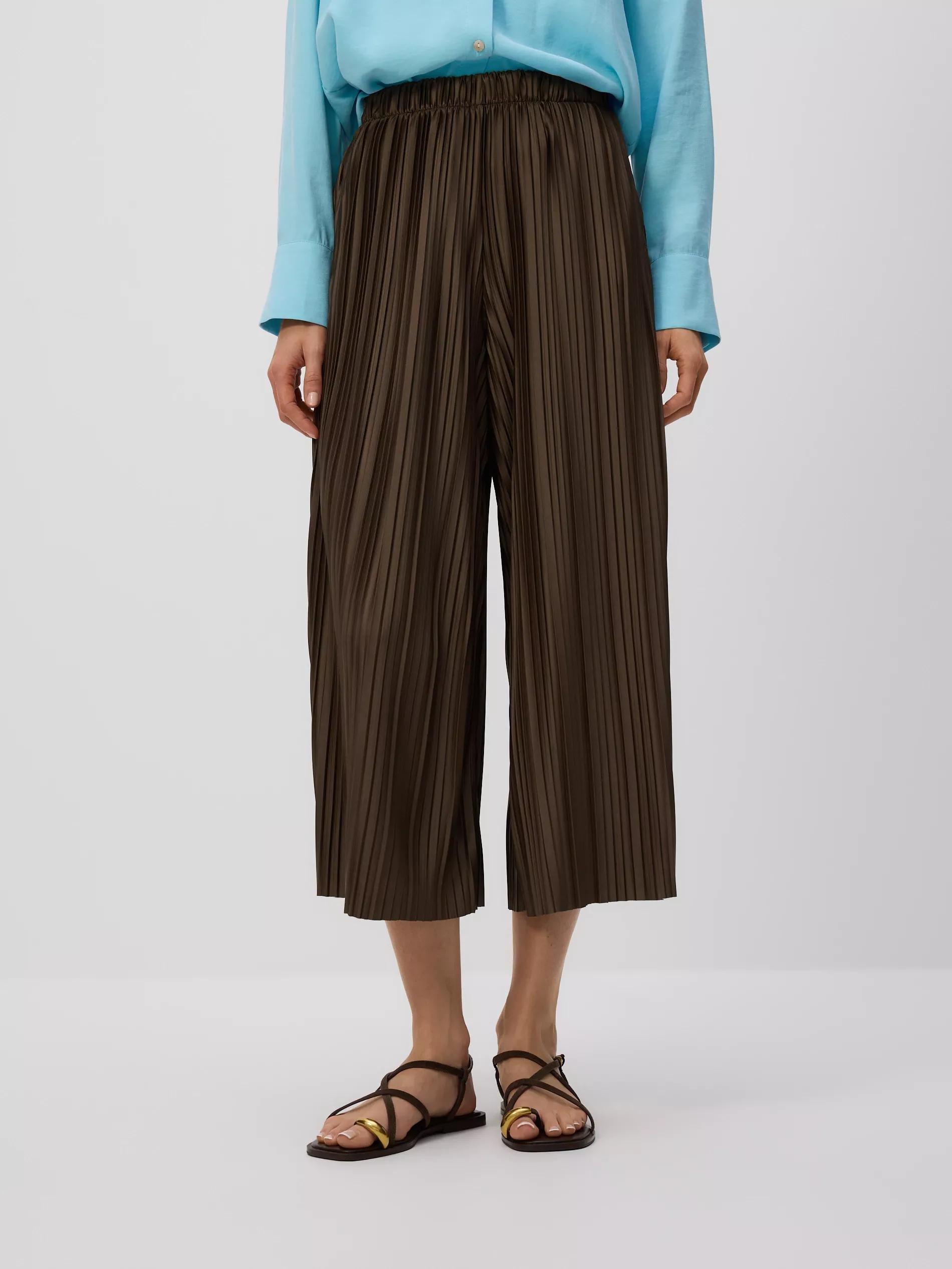 BROWNISH GREEN LADIES` TROUSERS, Khaki, large image number 3