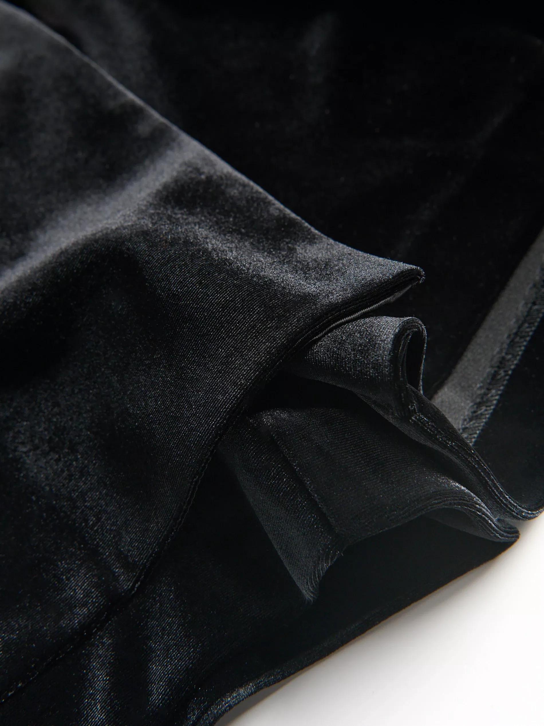 Black Skirt-Shorts With Bows, Black, large image number 5