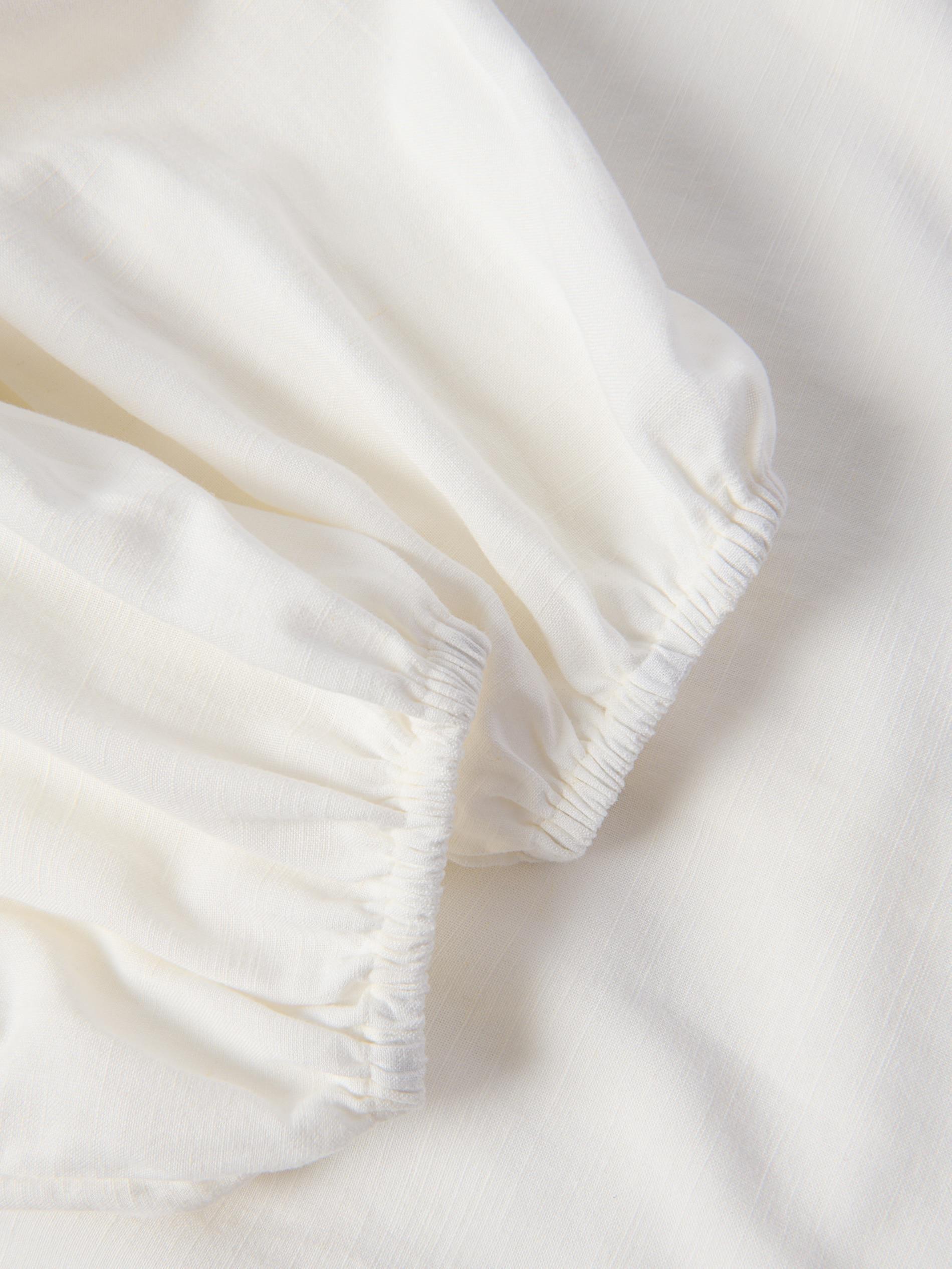 Cream Linen Blend Shirt, , large image number 5