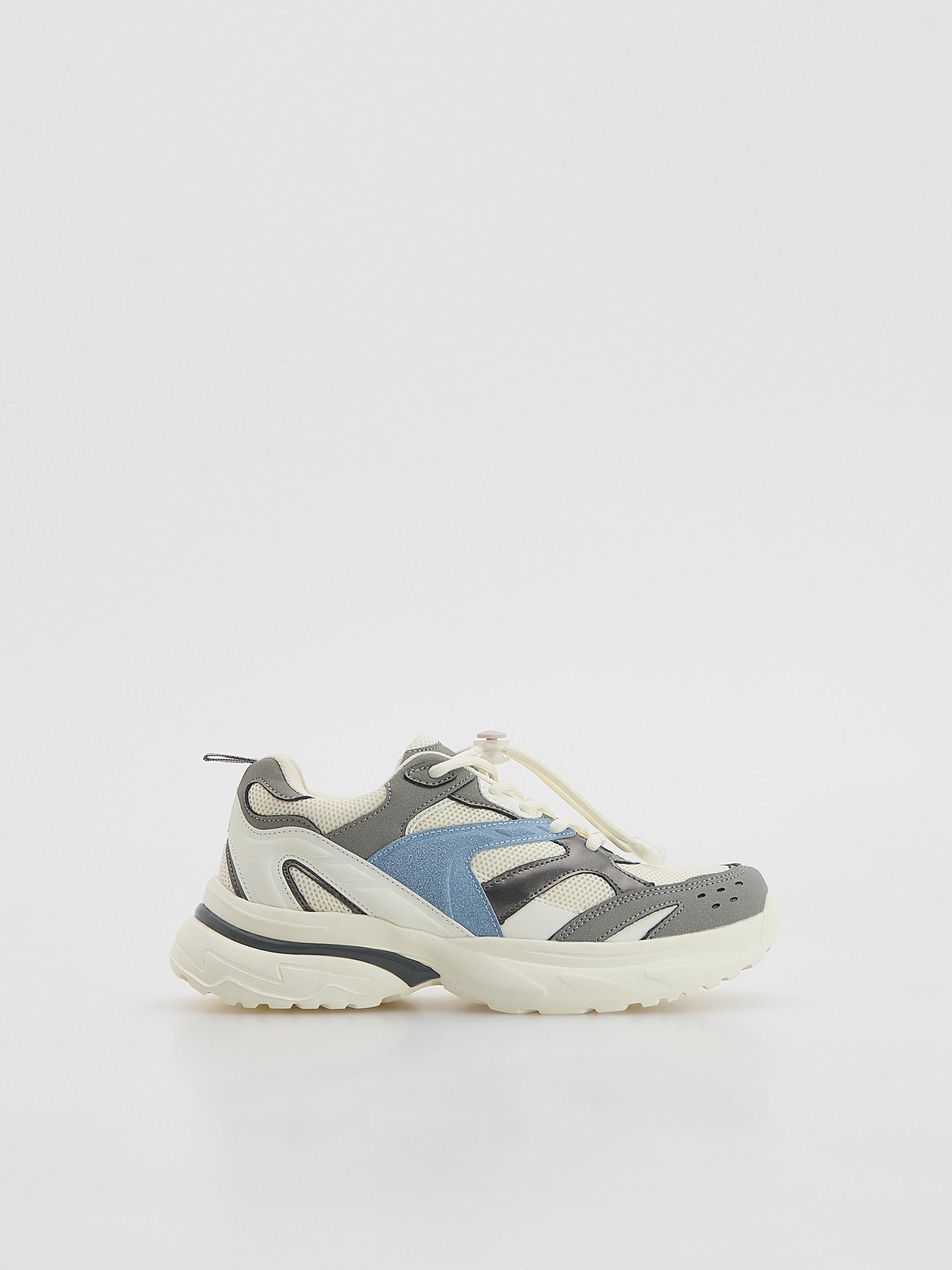 Cream Classic Sneakers, Ivory, large image number 0