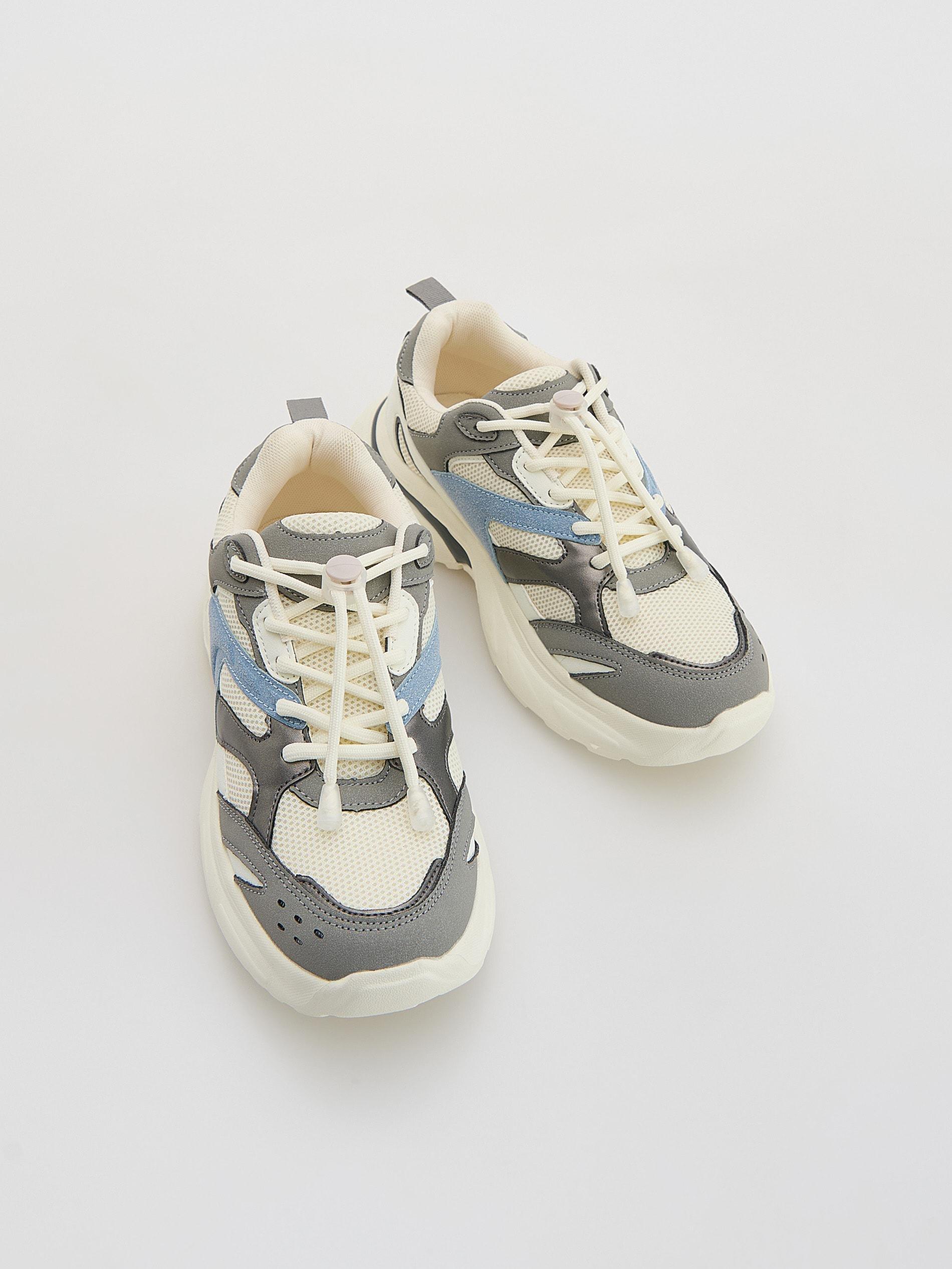 Cream Classic Sneakers, Ivory, medium