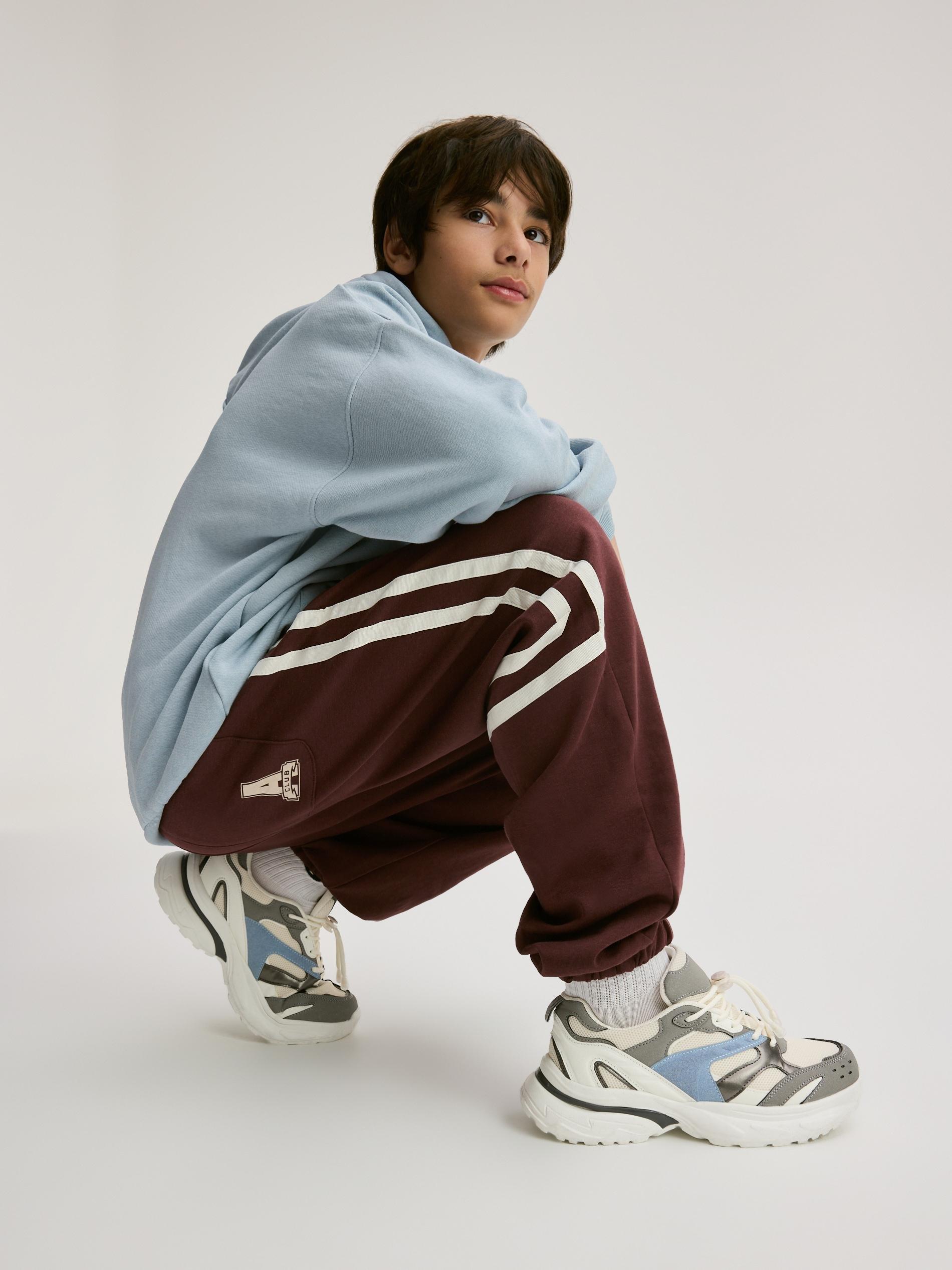 Cream Classic Sneakers, Ivory, large image number 3