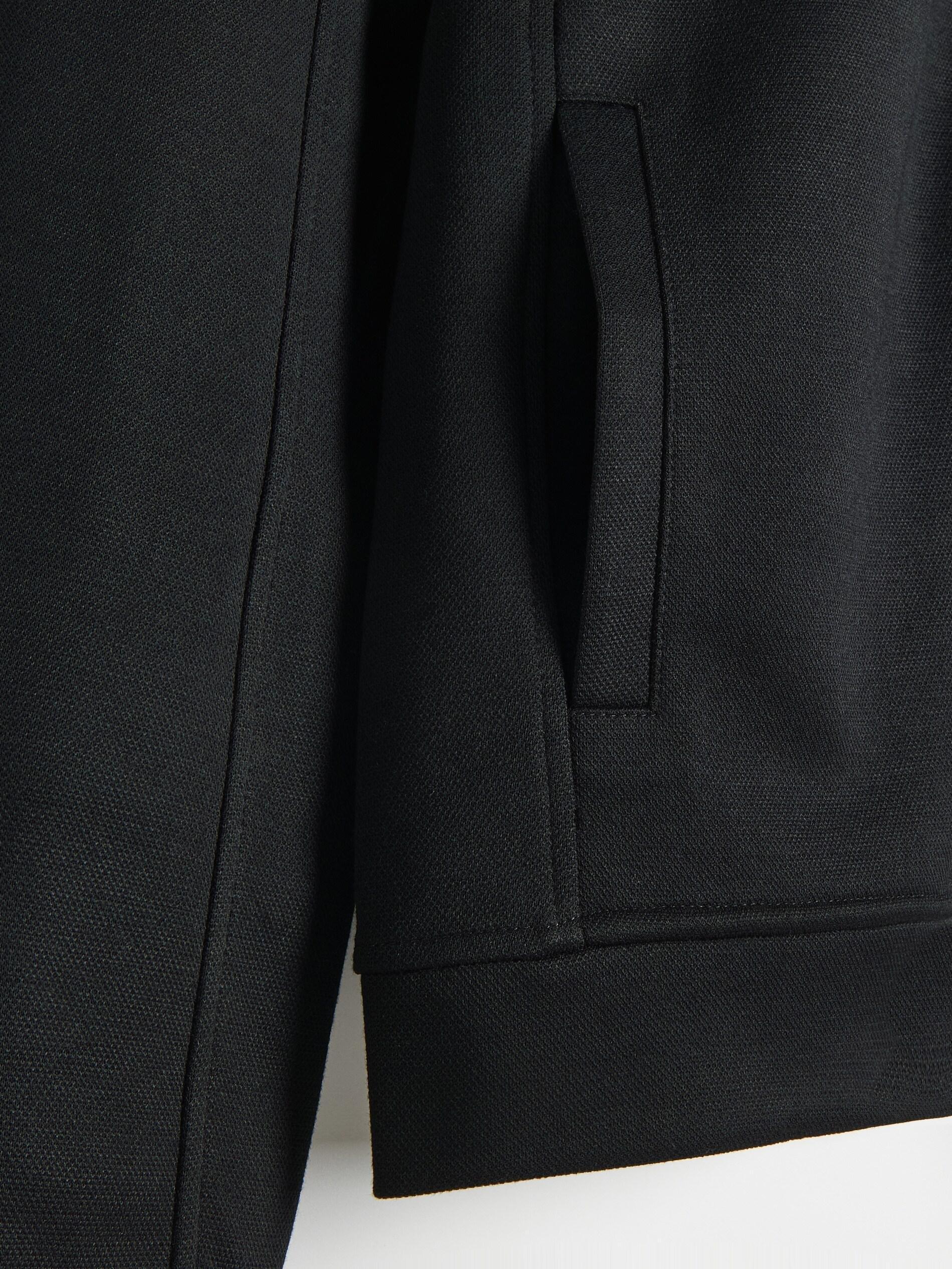 Black Sweatshirt With Stand Up Collar, , large image number 4