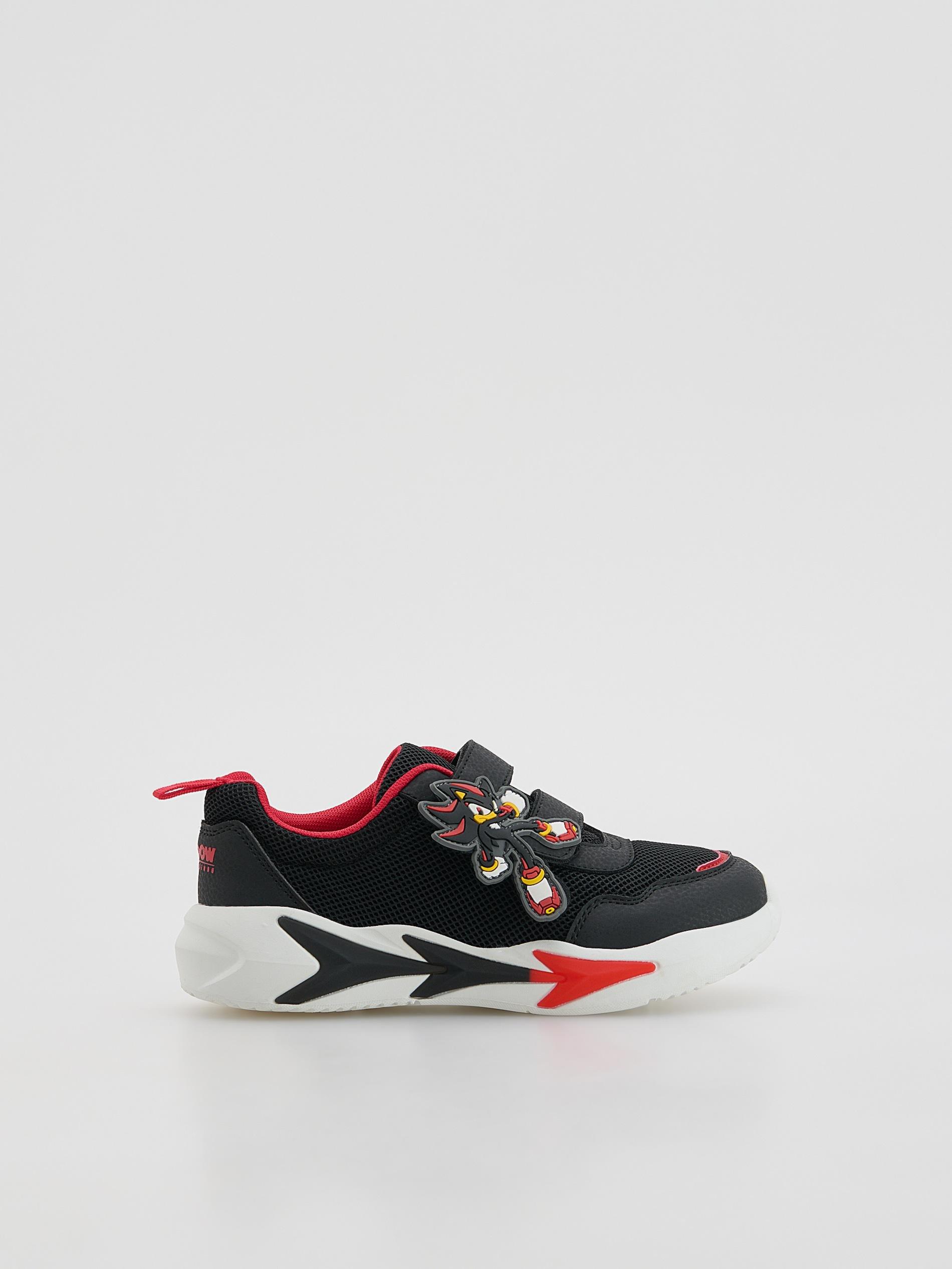 Black Sonic Sports Shoes, Black, large image number 0