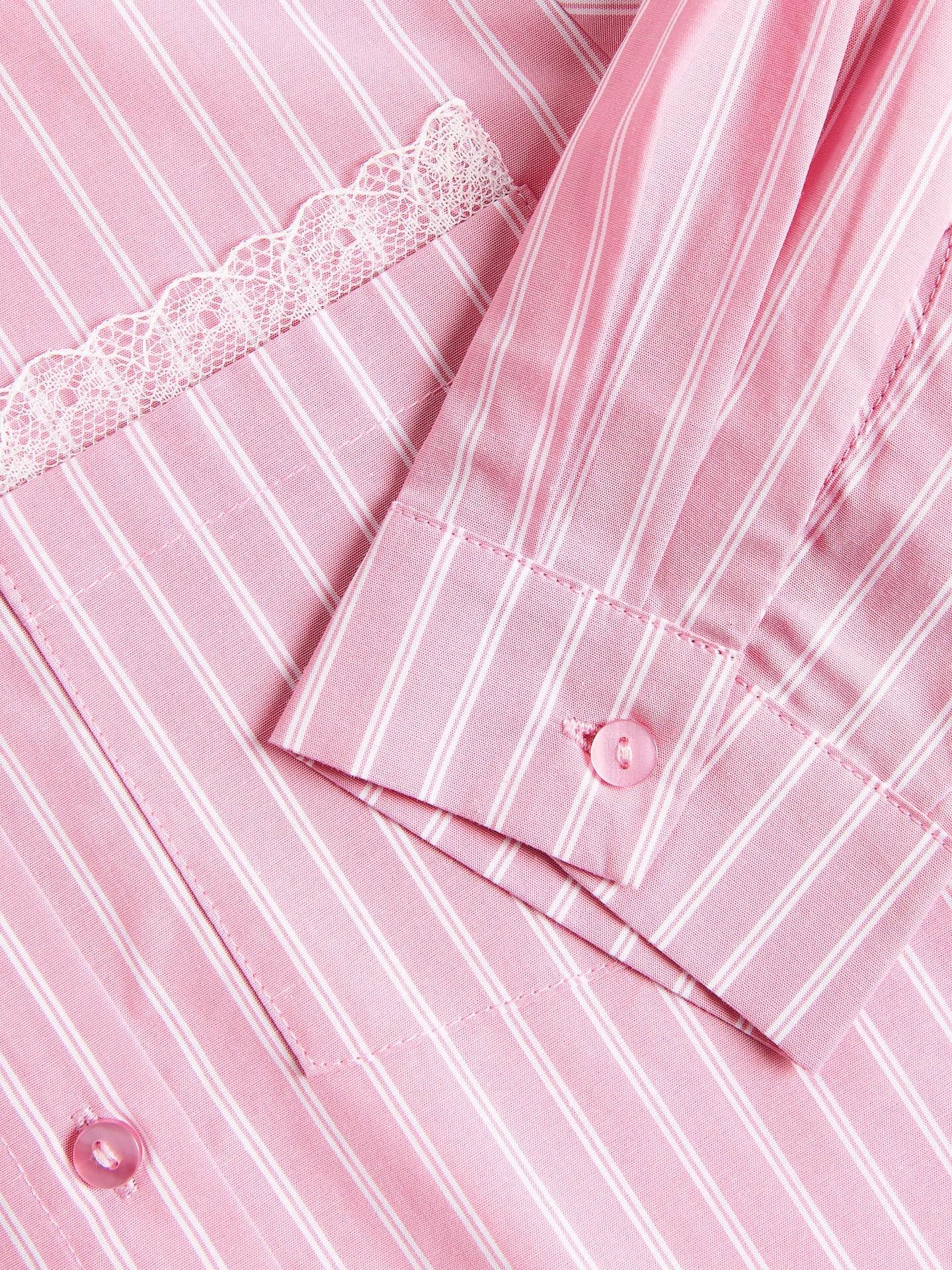 Pink Shirt With Tie, Pink, large image number 1