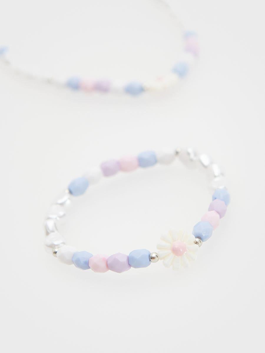 Multicolour Beaded Necklace And Bracelet, Kids Girls, Multicolor, large image number 5