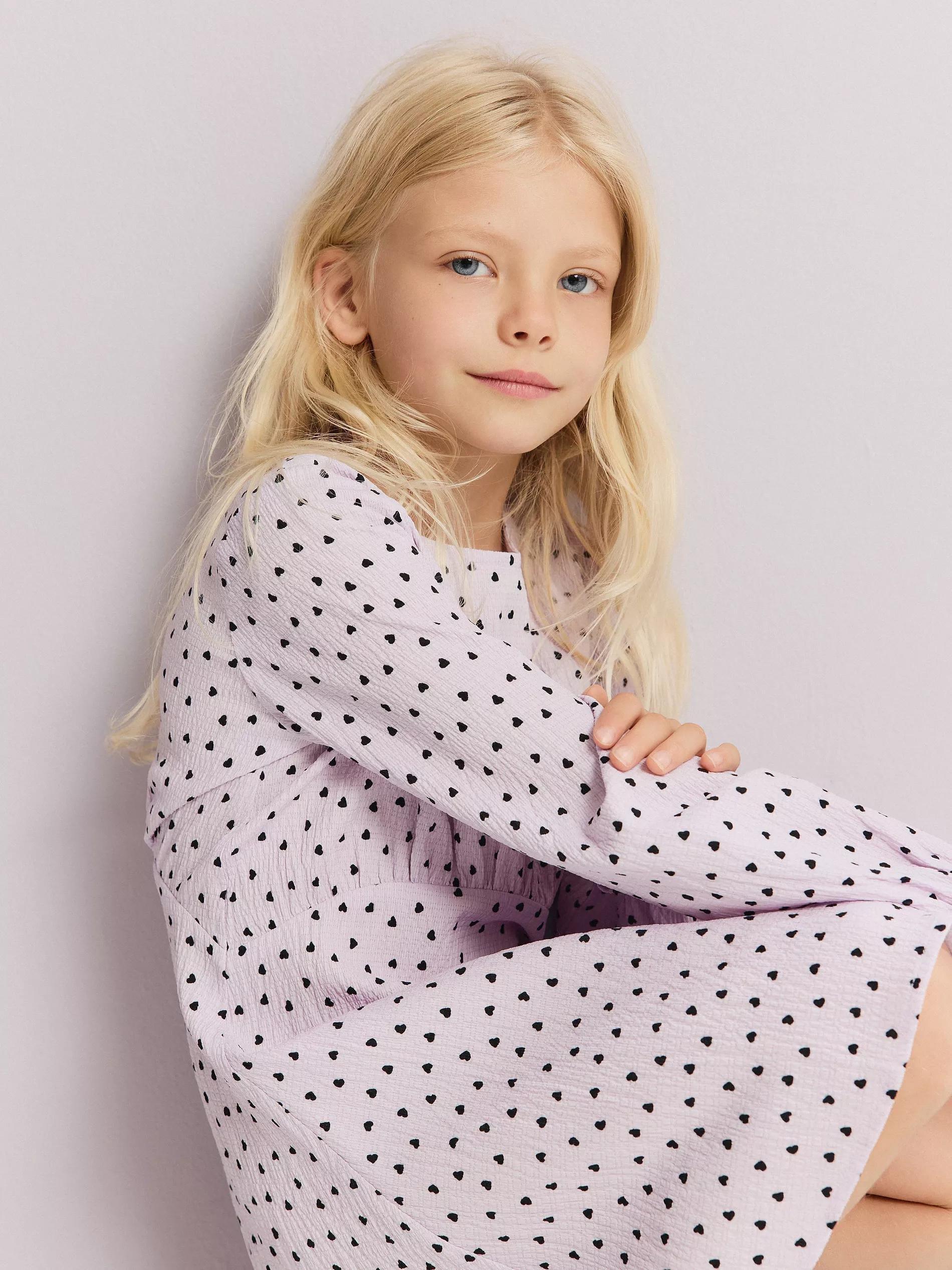 Multicolour Dress With Hearts, , large image number 8