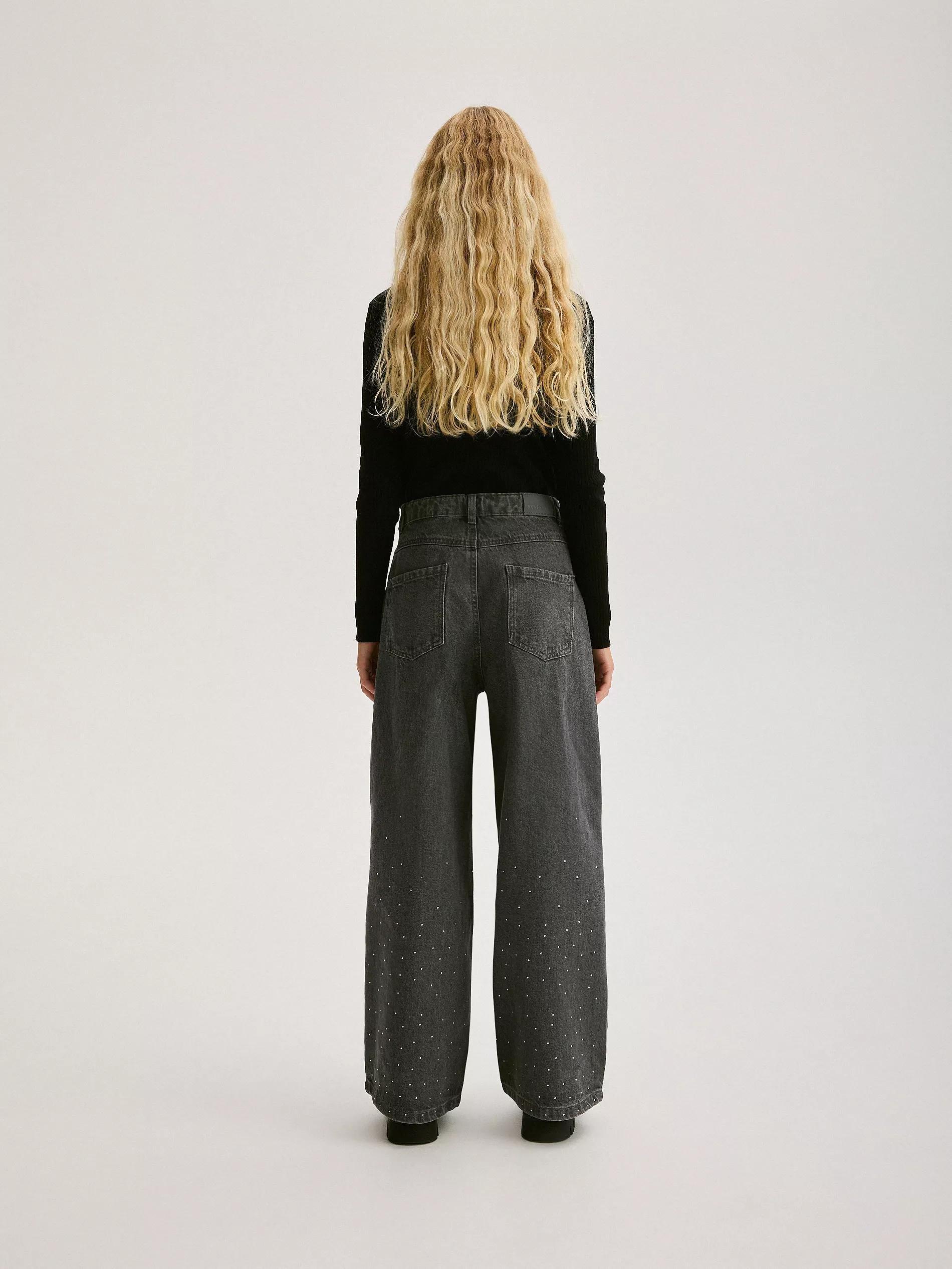 Grey Wide Leg Trousers, Kids Girls, , large image number 6