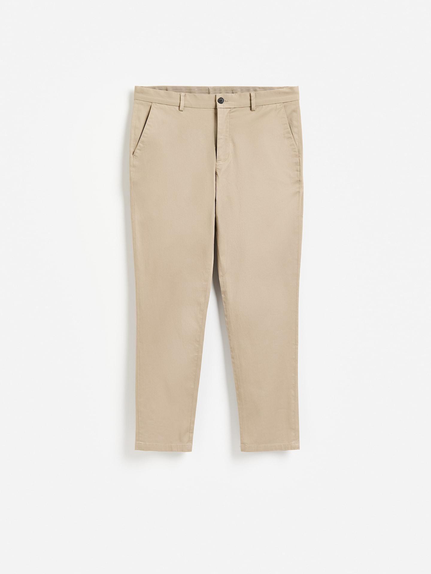 Beige Chino Slim Fit Trousers, Beige, large image number 0