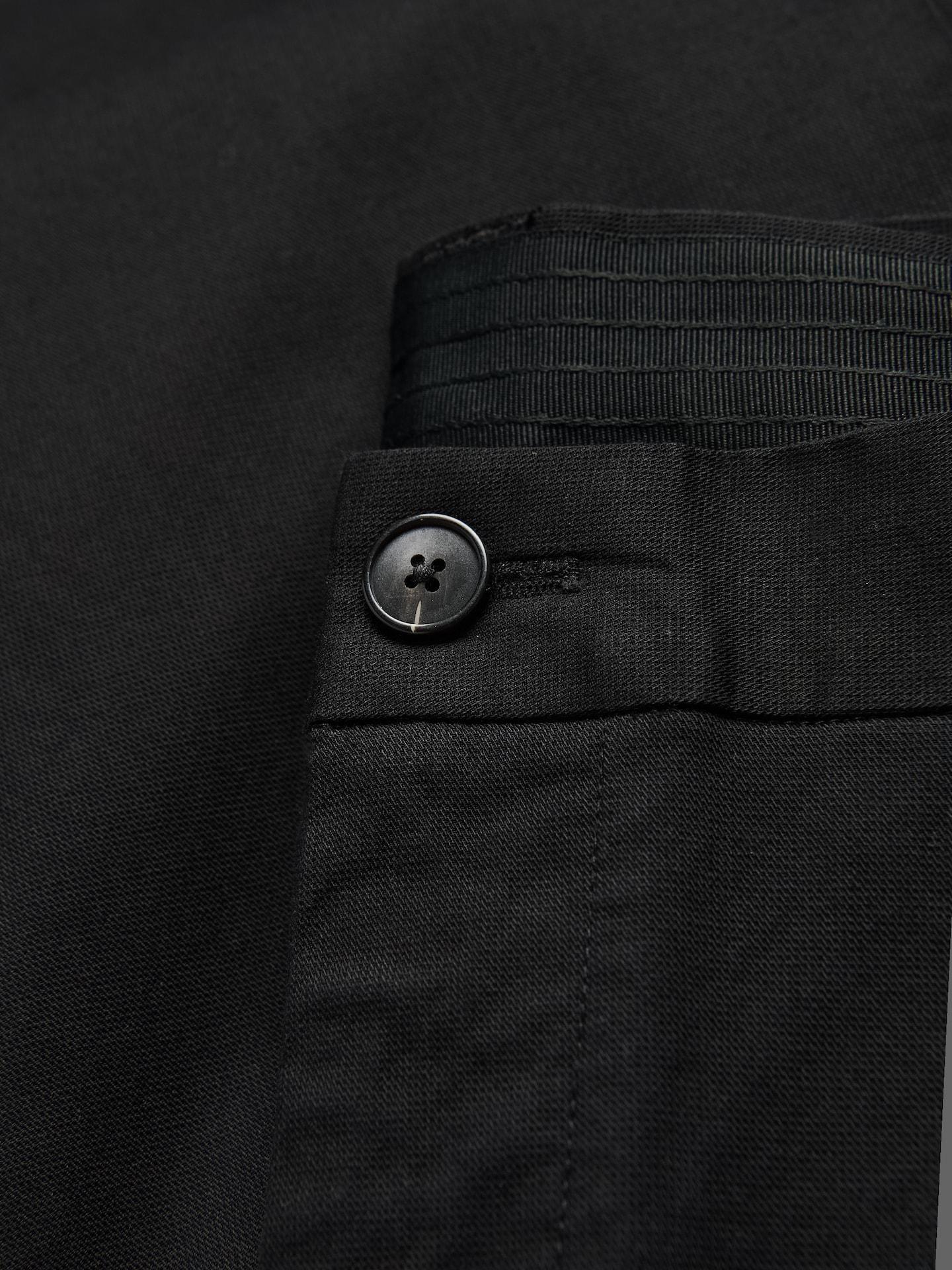 Black Chino Slim Fit Trousers, Black, large image number 1