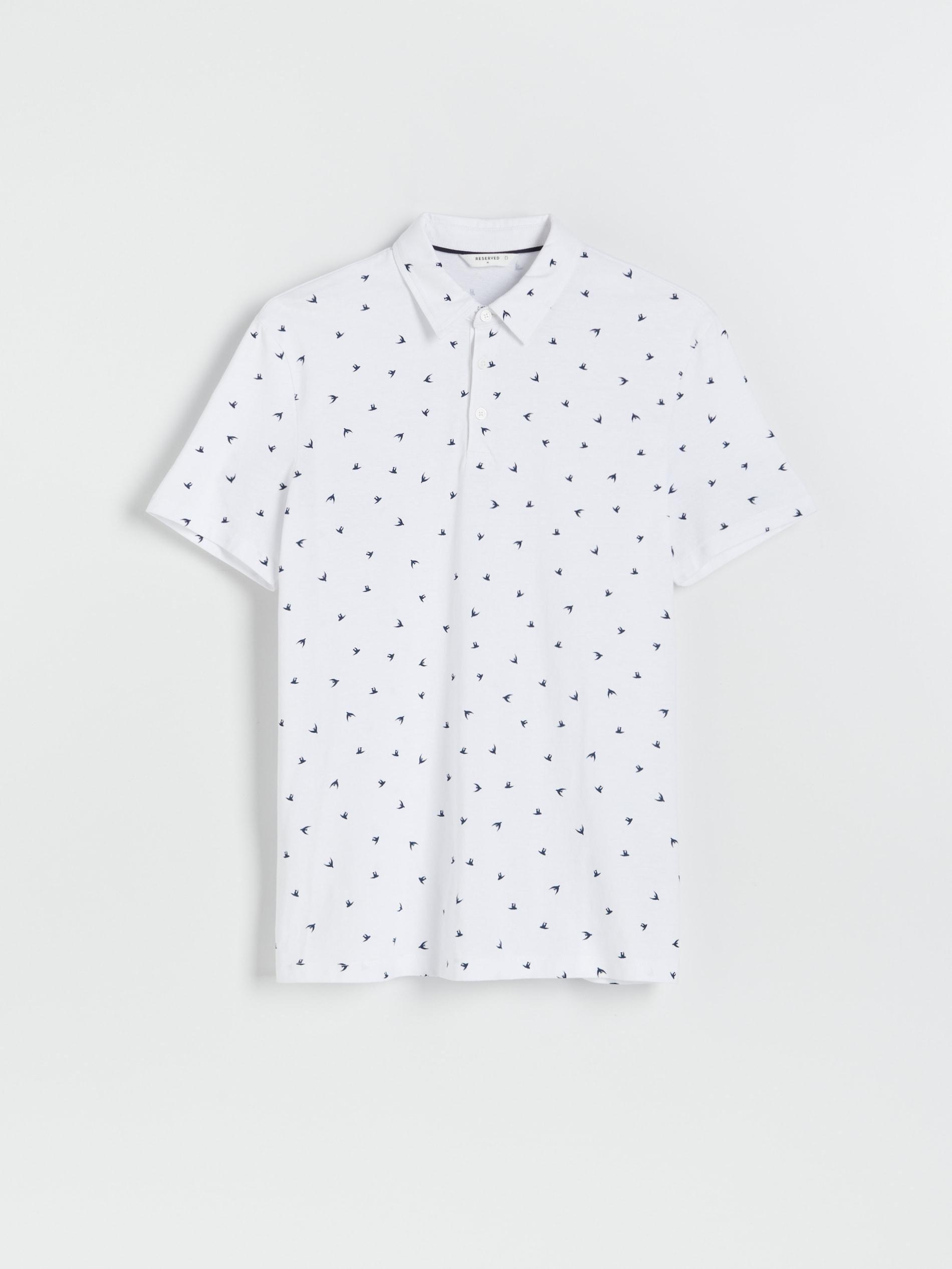 White Regular fit polo shirt, , large image number 0