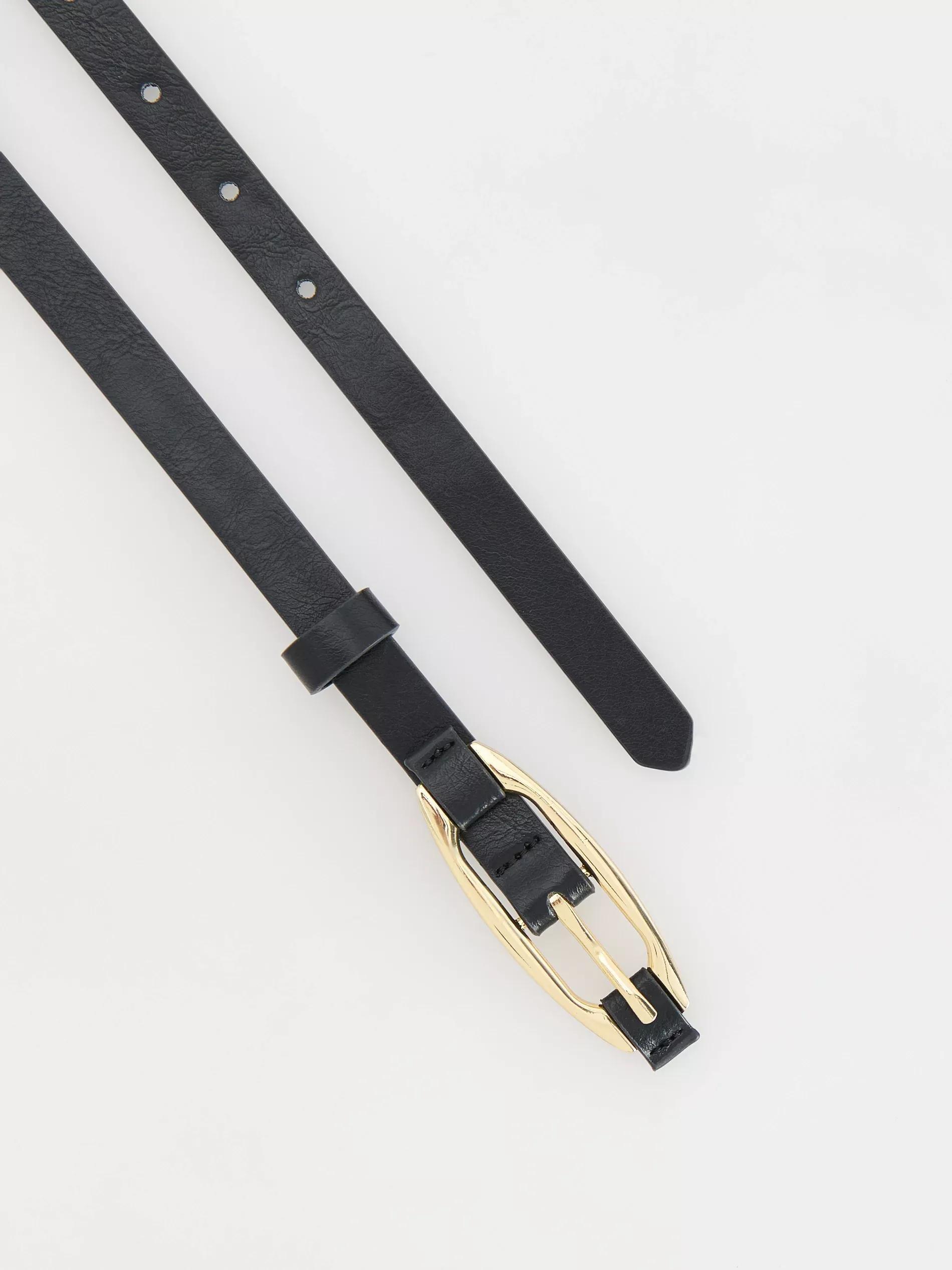 Black Unisex Belt, , large image number 1