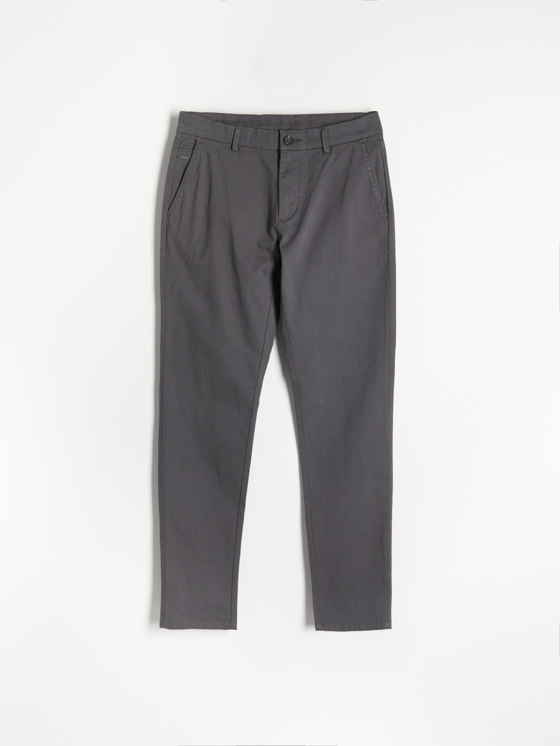 Reserved - Grey Cotton Chinos, Men