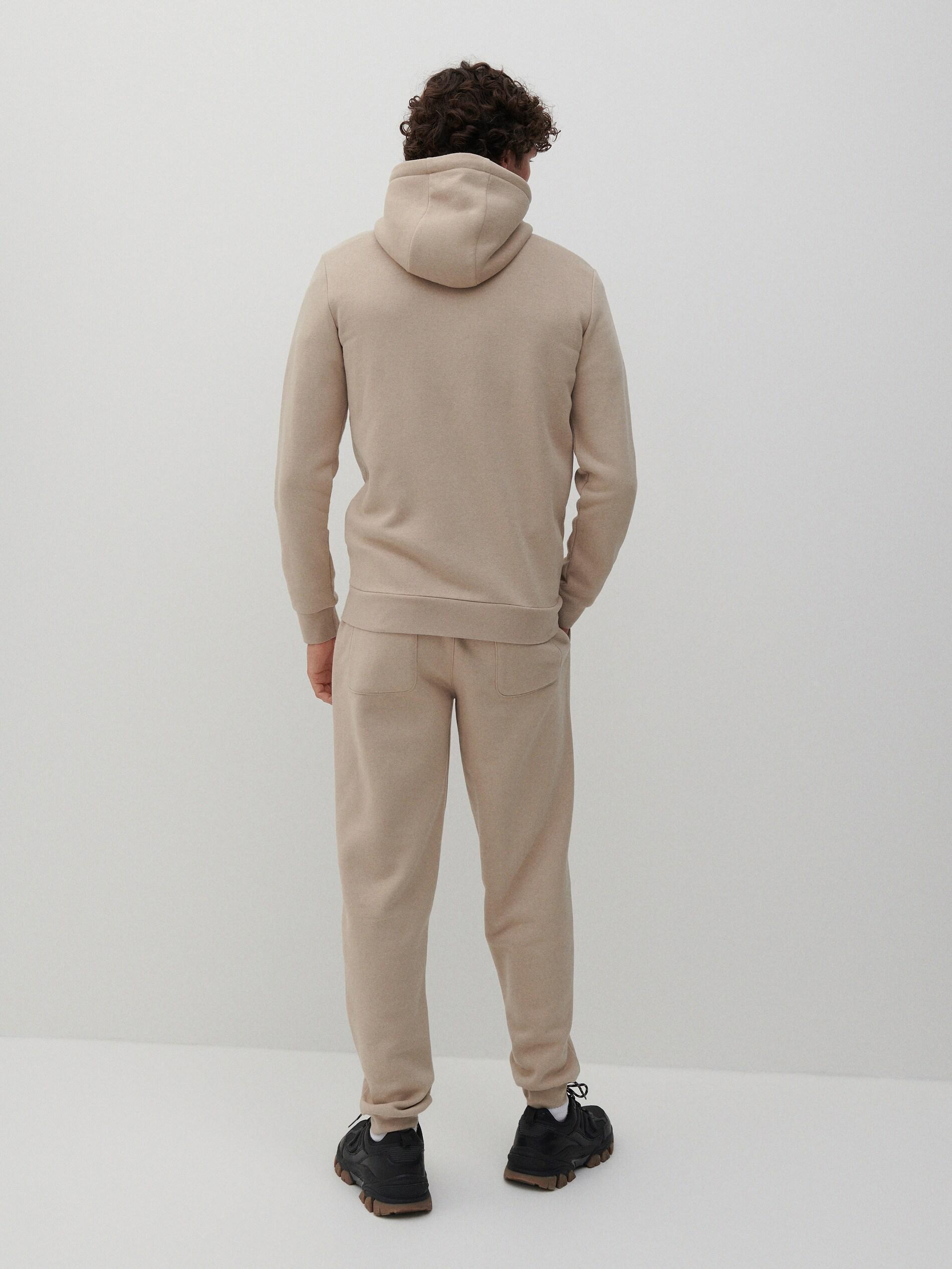 Beige Regular Fit Tracksuit Bottoms, , large image number 2