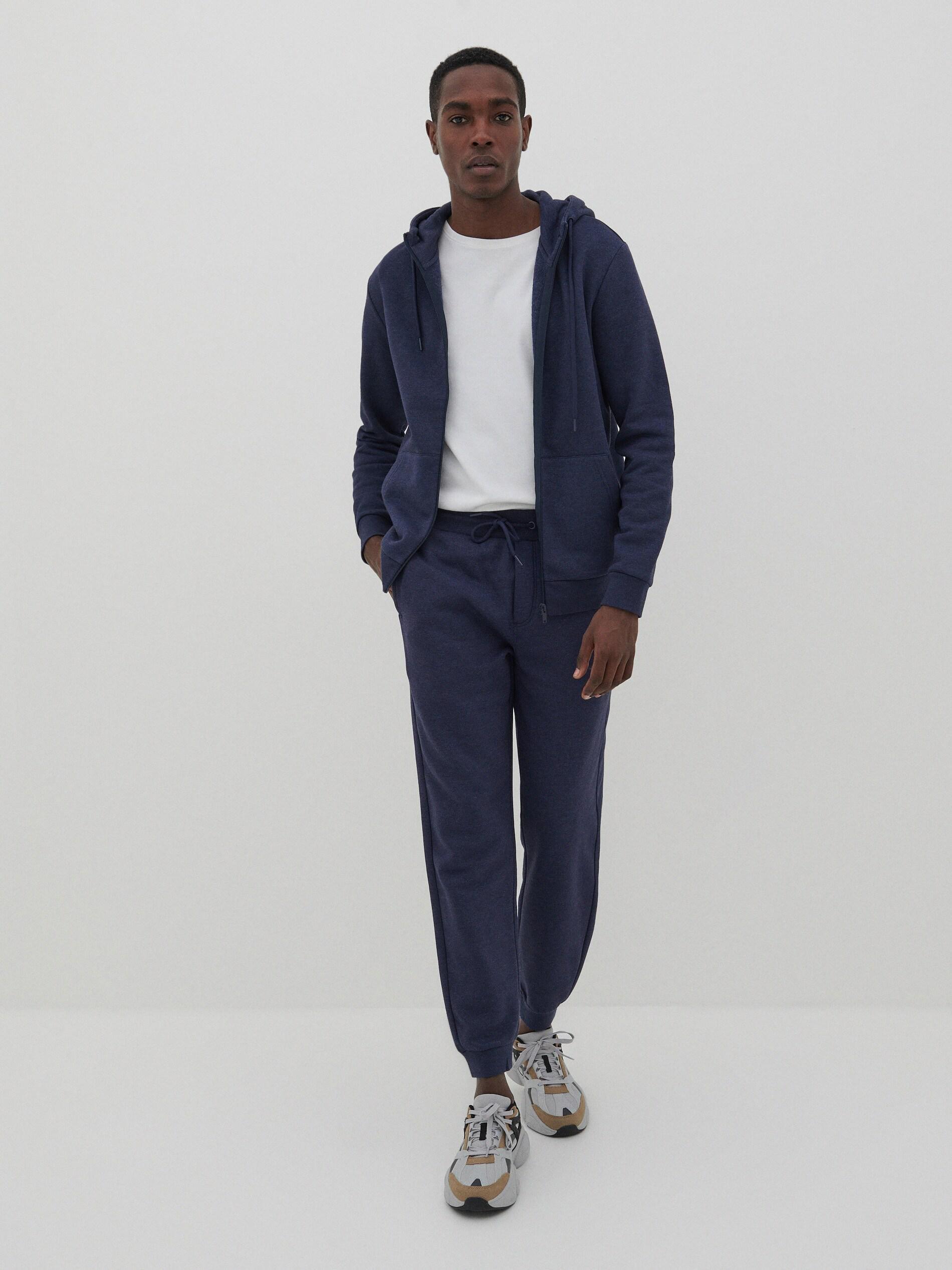 Navy Regular Fit Sweatpants, , large image number 0