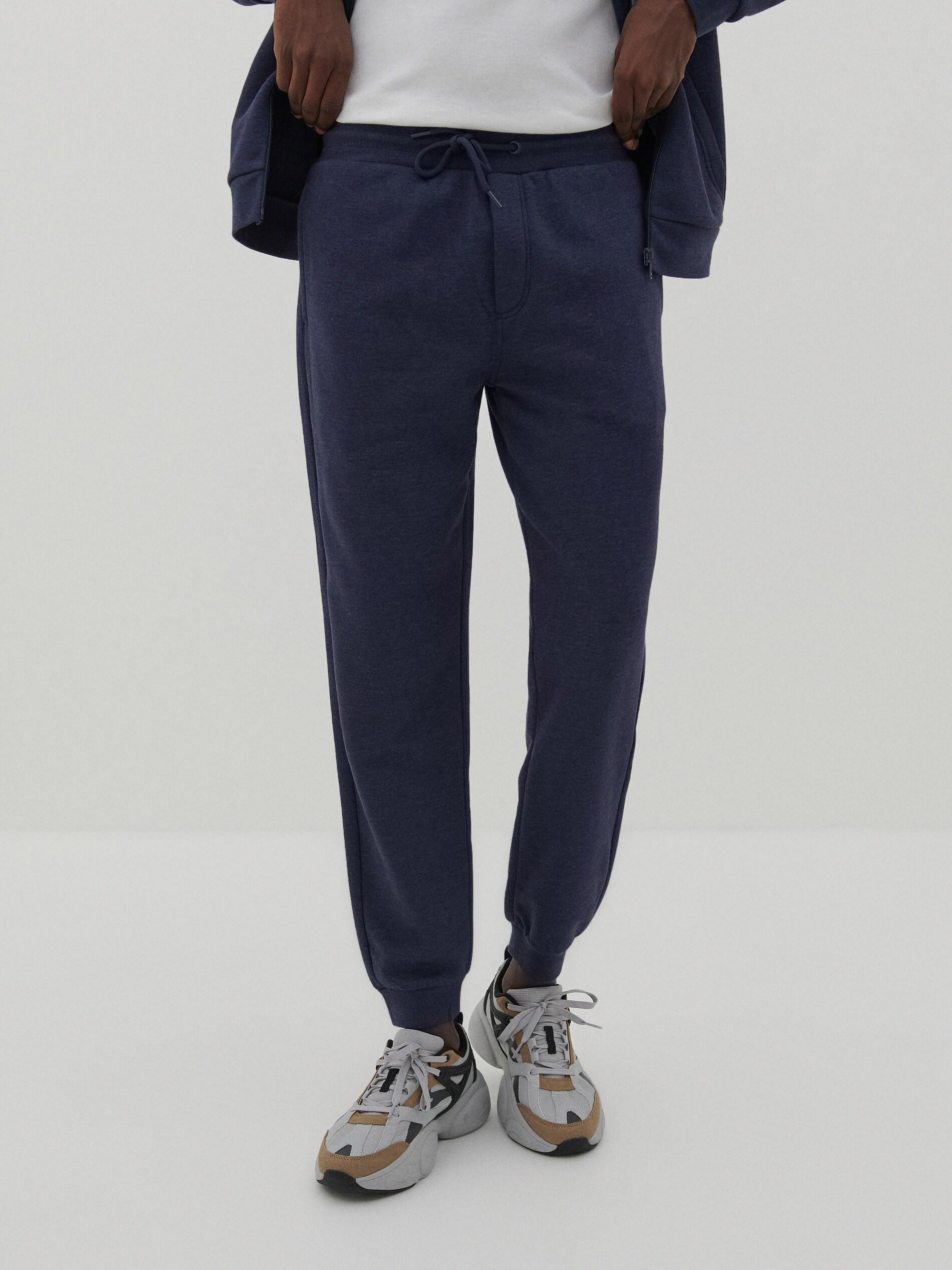 Navy Regular Fit Sweatpants, , large image number 1
