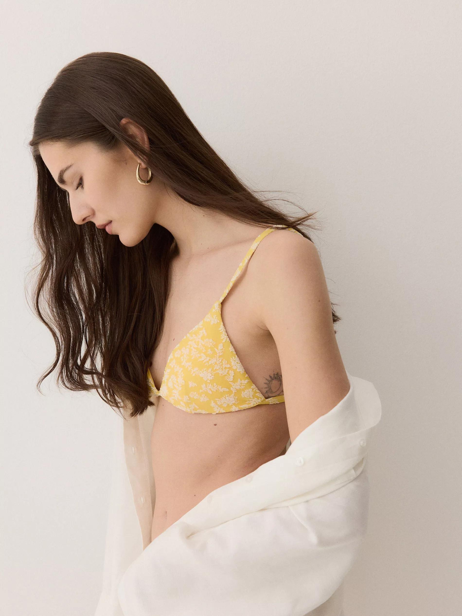 Yellow Bikini Top, , large image number 0