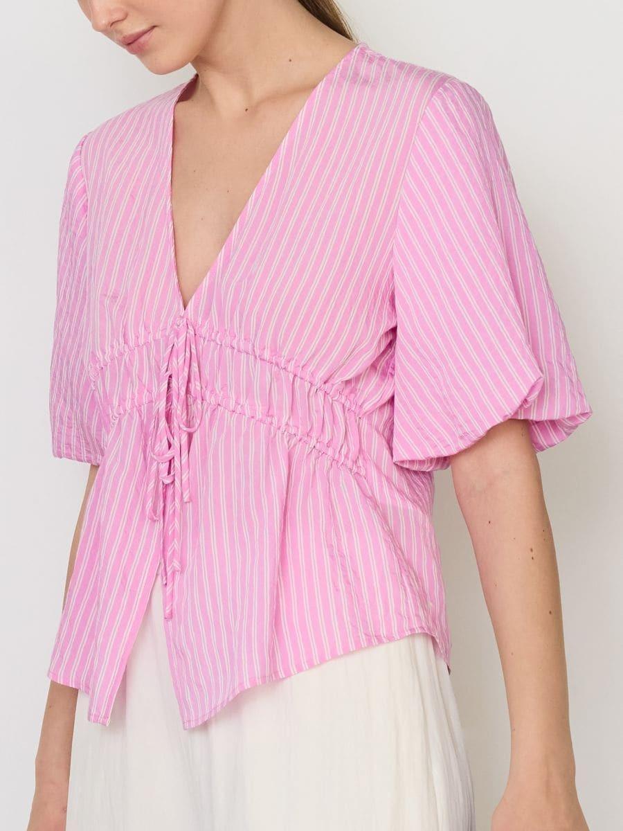 Pink Striped Top, , large image number 1
