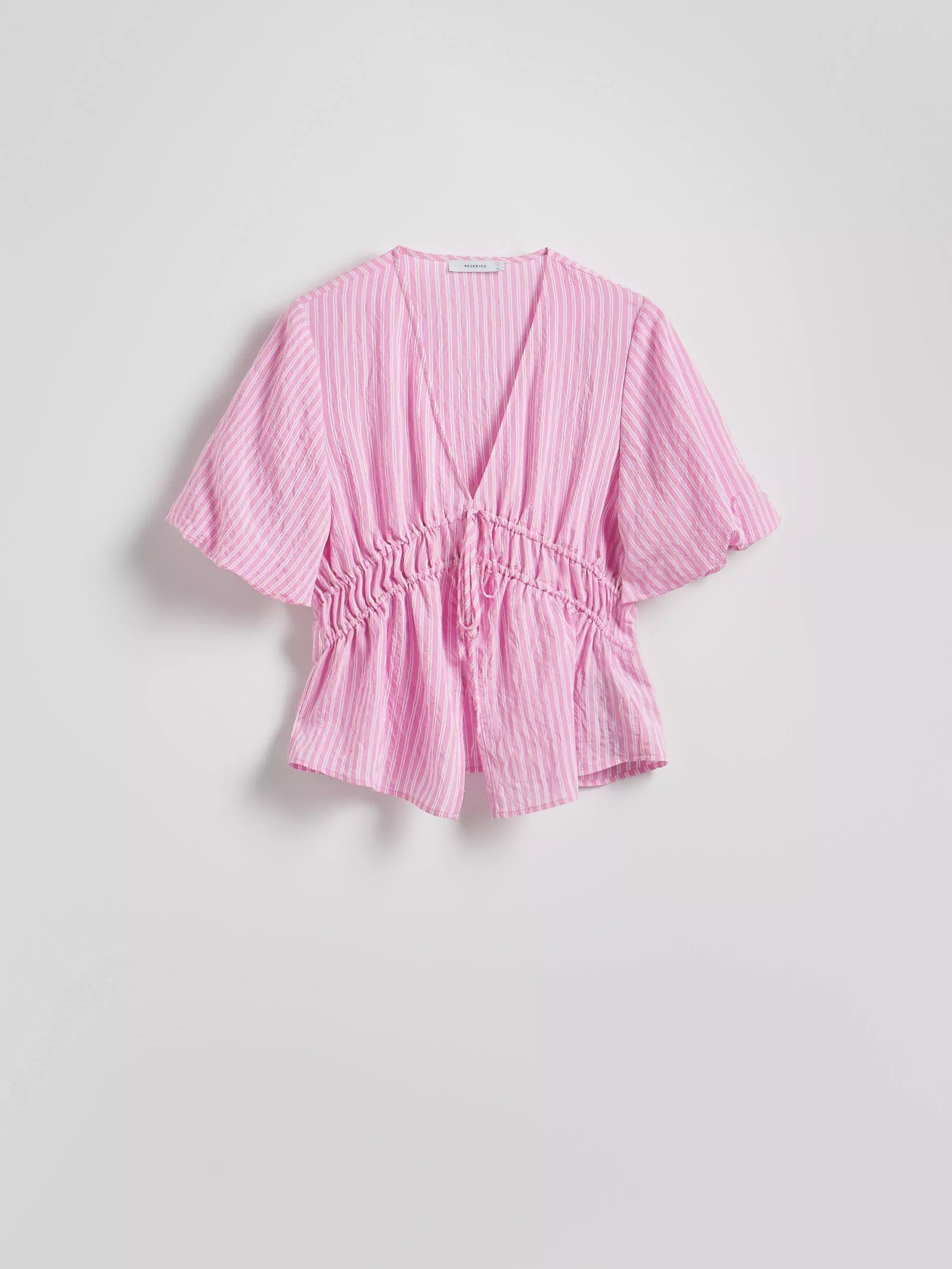 Pink Striped Top, Pink, large image number 4