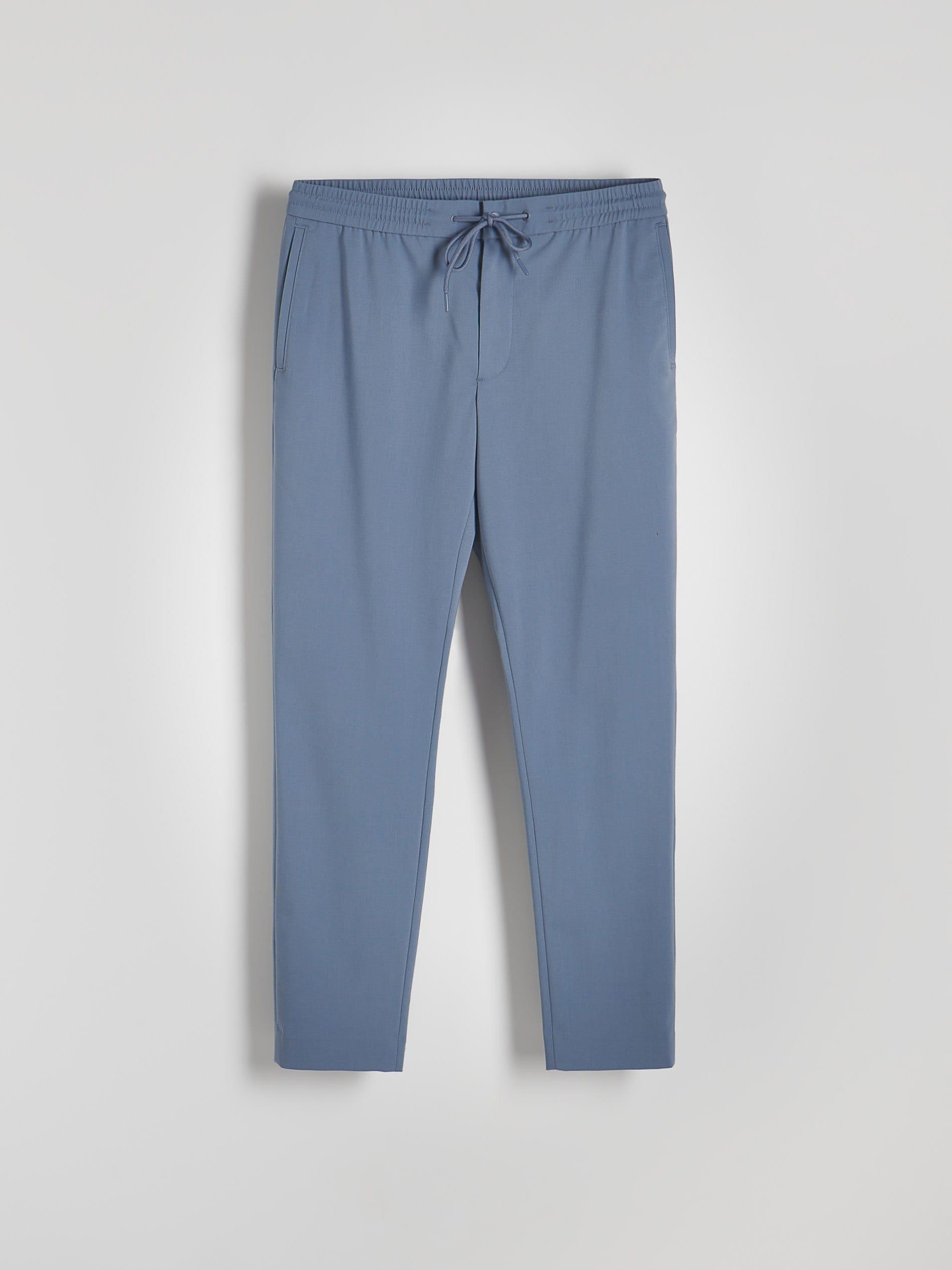 Blue Joggers With Tie Up Waist, , large image number 6