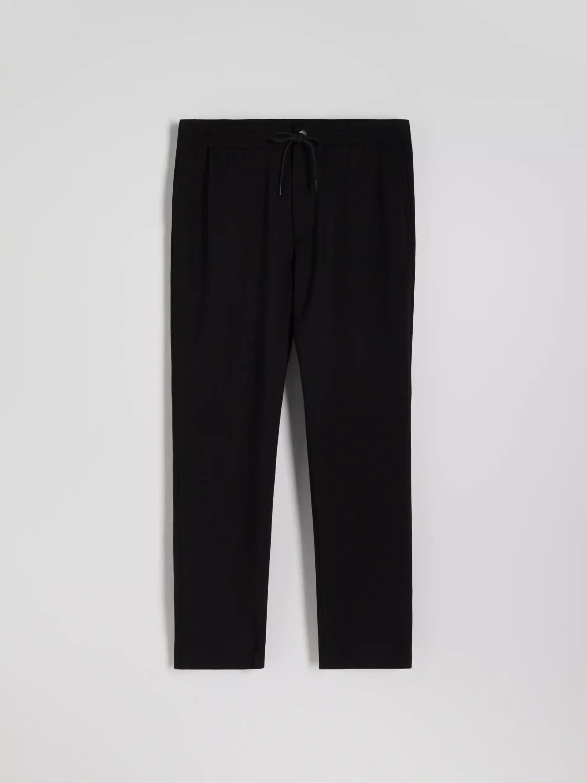 Black Joggers With Tie Up Waist, , large image number 5