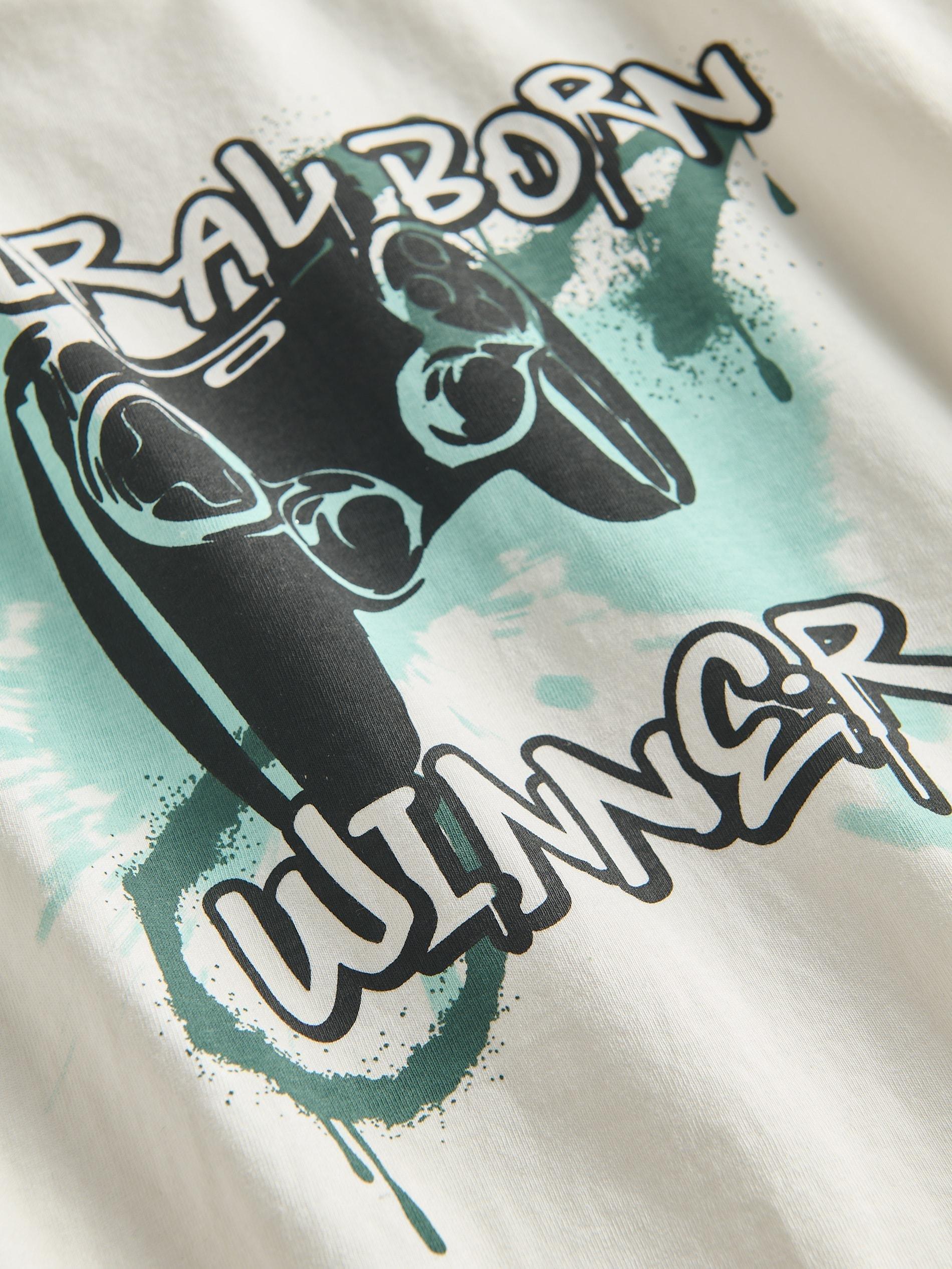 Cream Long-Sleeved Cotton T-Shirt, , large image number 2