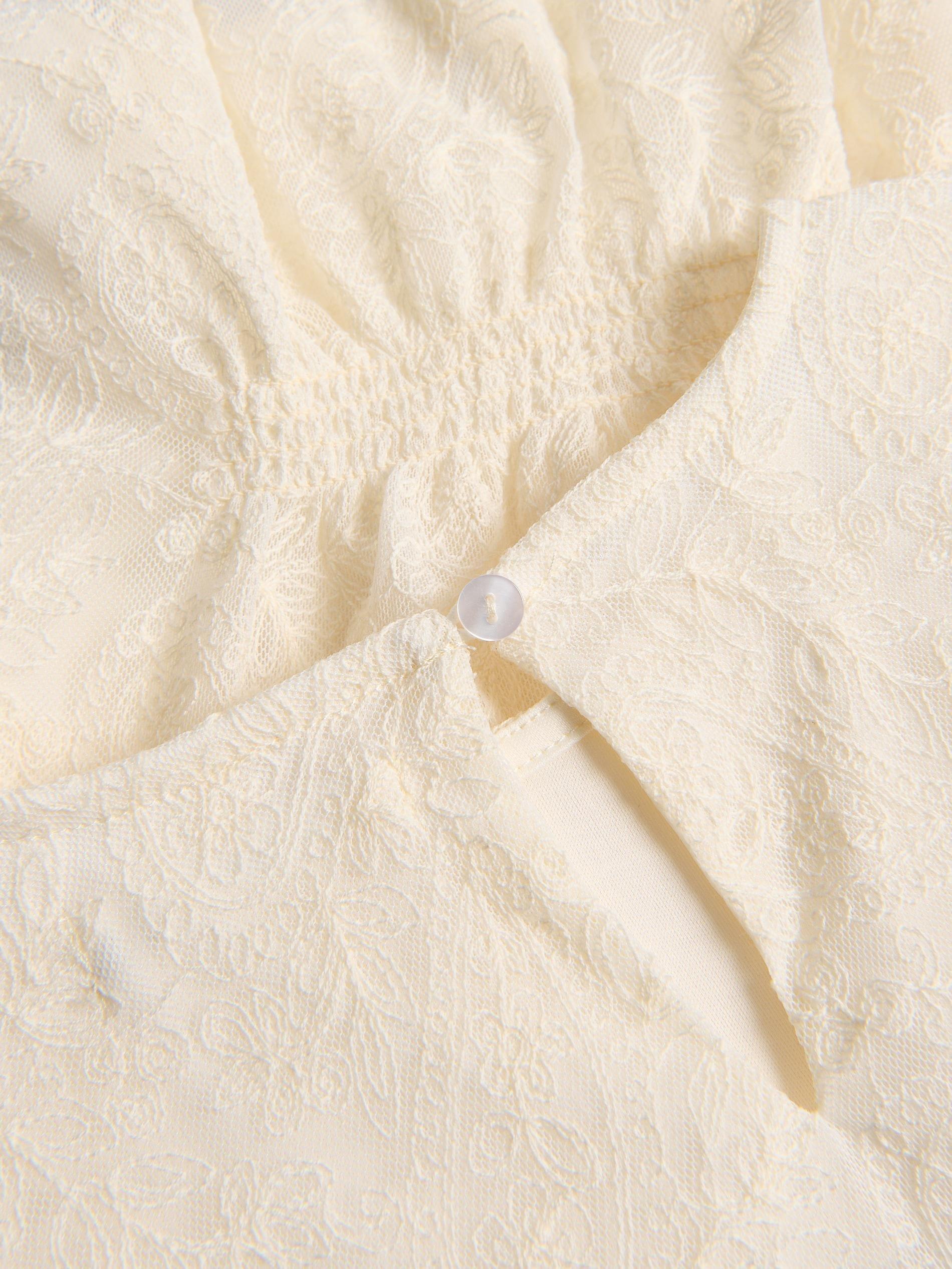 Cream Lace Blouse, Ivory, medium