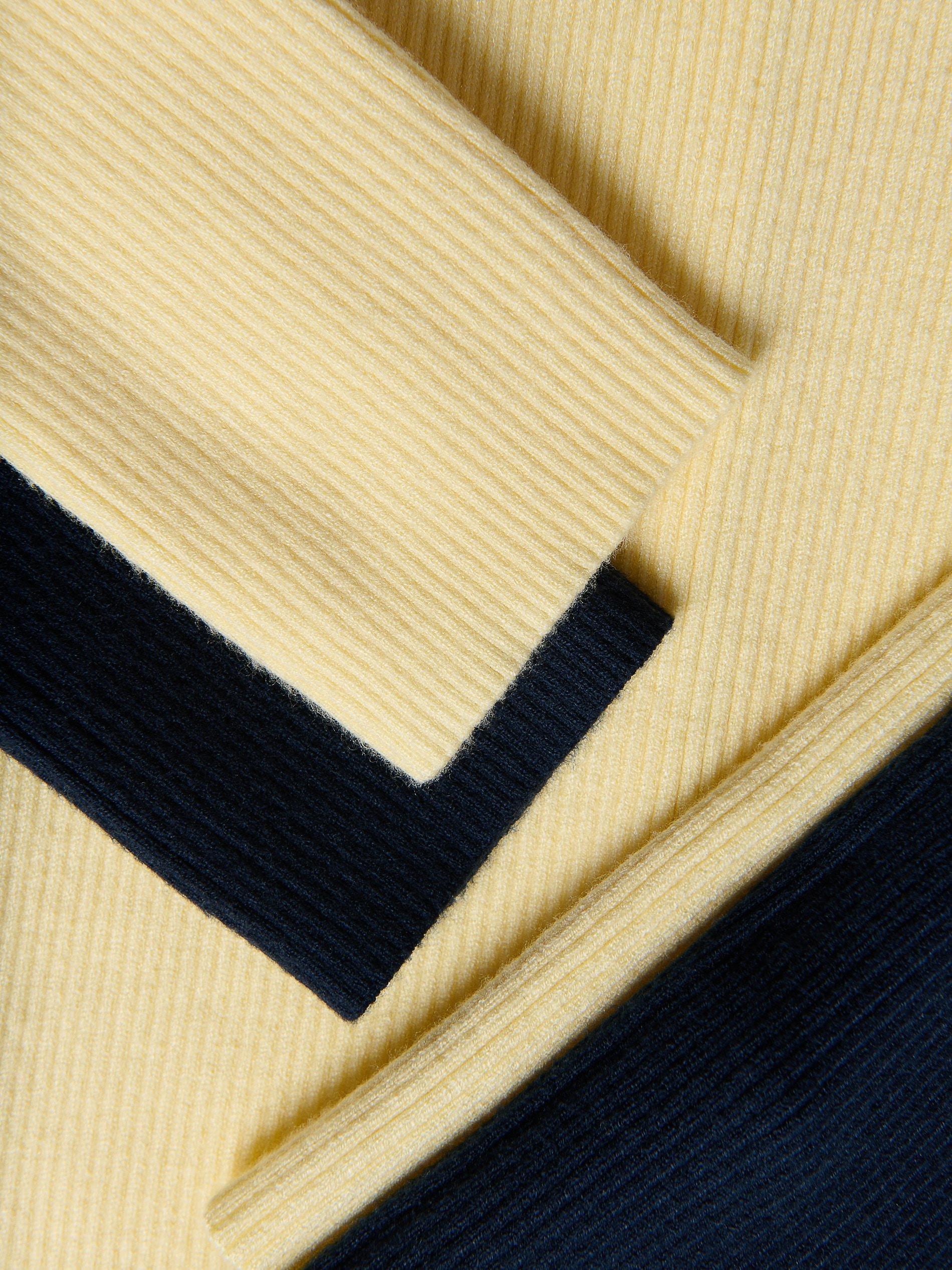 Yellow Viscose Blend Cardigan, Yellow, large image number 5