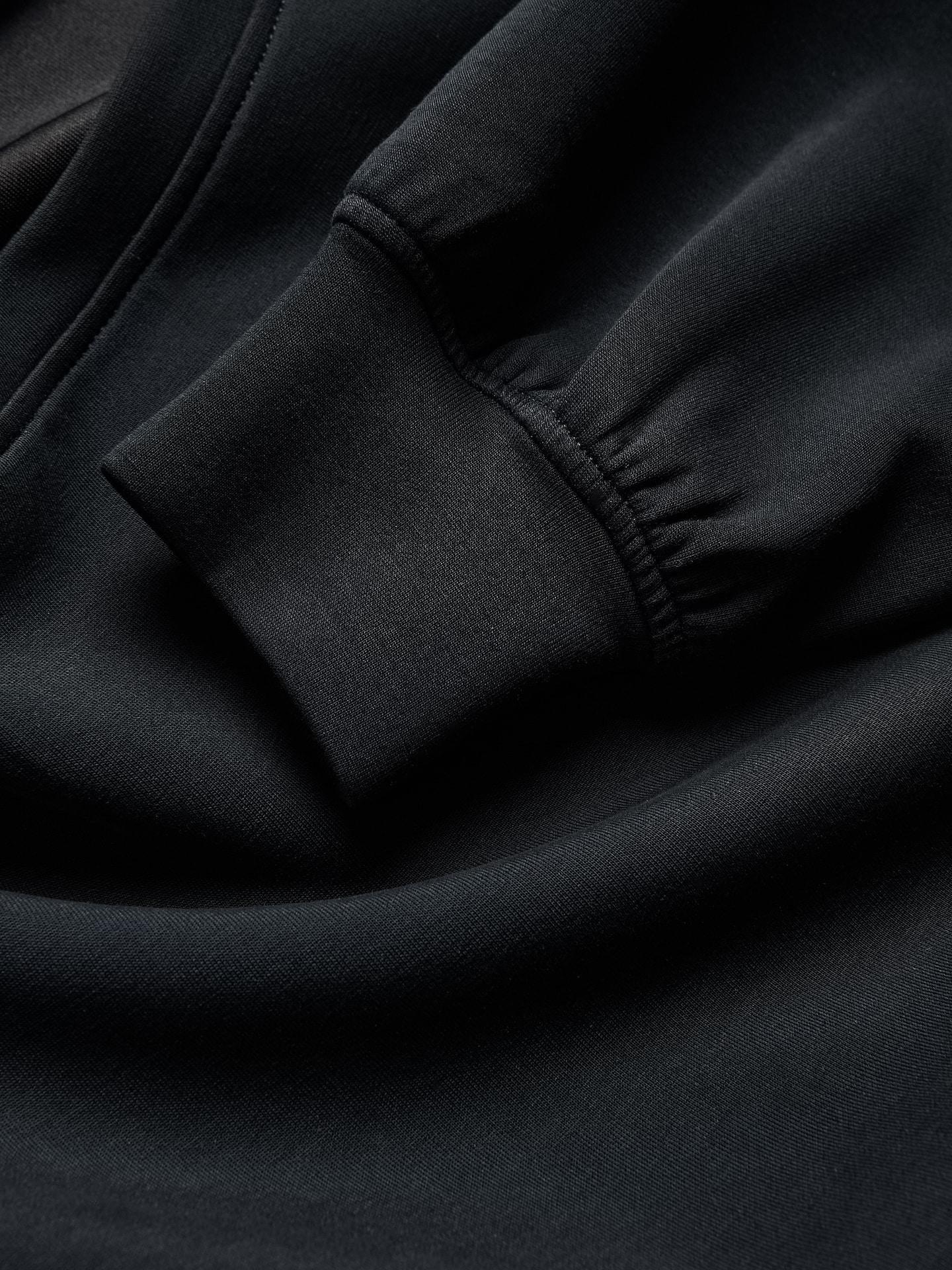 Black Plain Sweatshirt With Modal, Black, large image number 4
