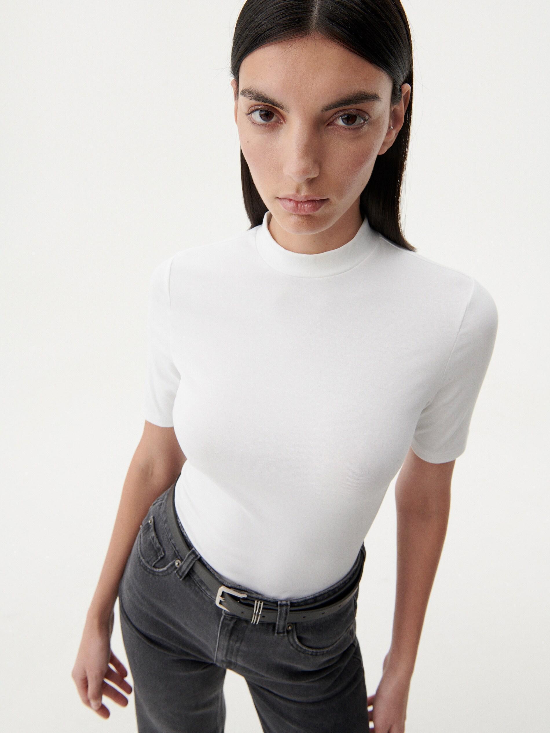 White Slim Fit T-Shirt, , large image number 1