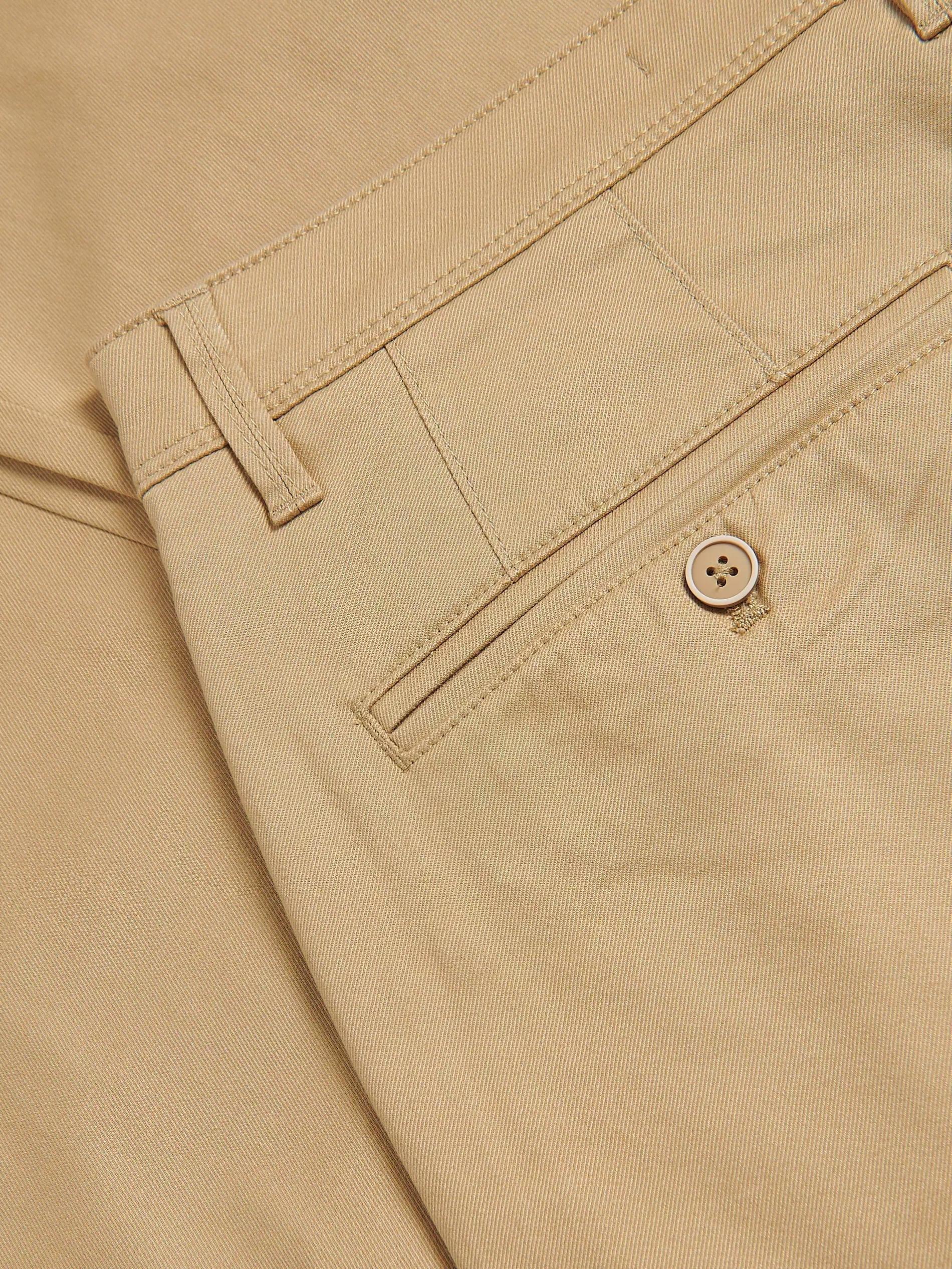 Beige Chino Slim Cotton Rich Trousers, , large image number 1