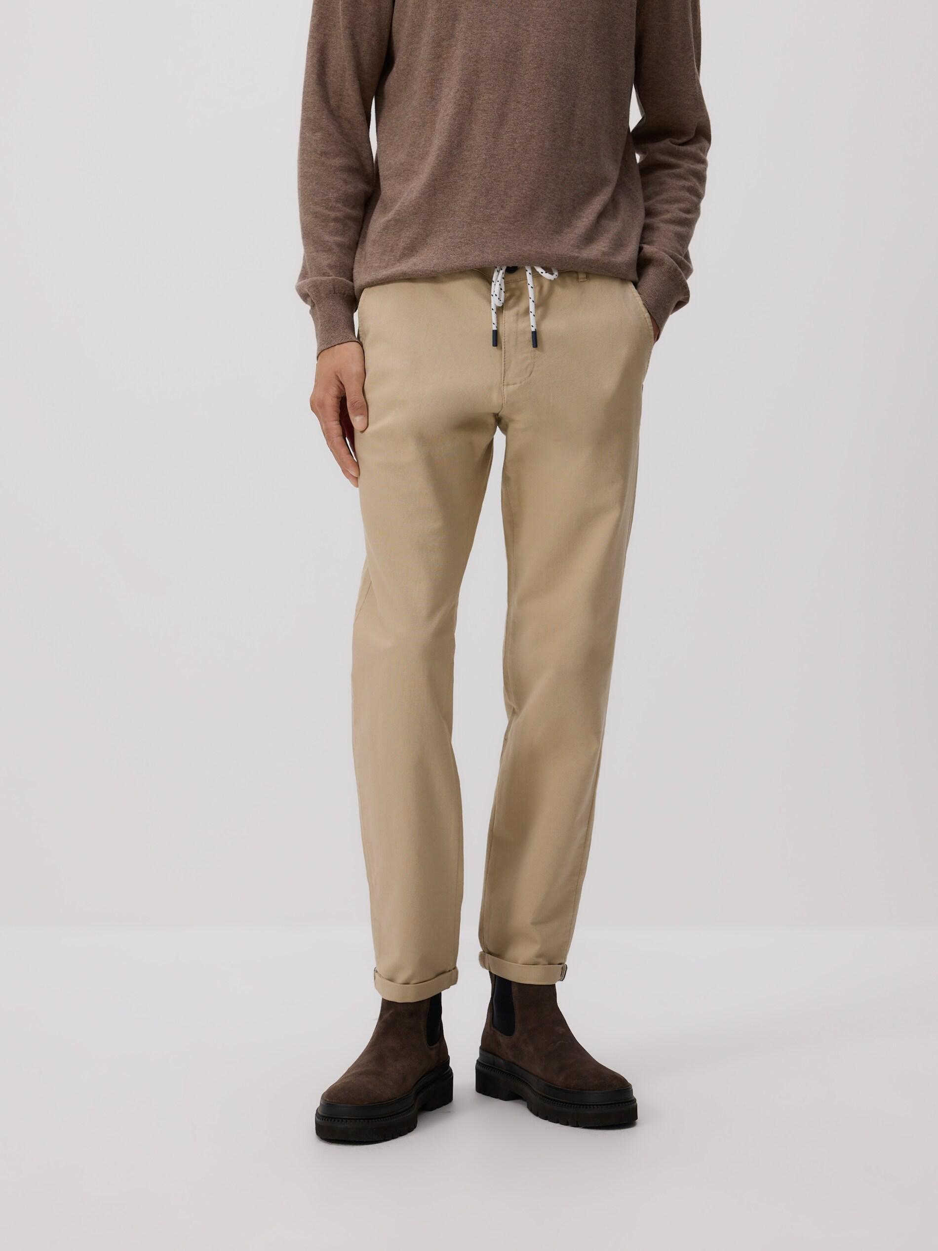 BEIGE Chino slim cotton rich trousers, Beige, large image number 0