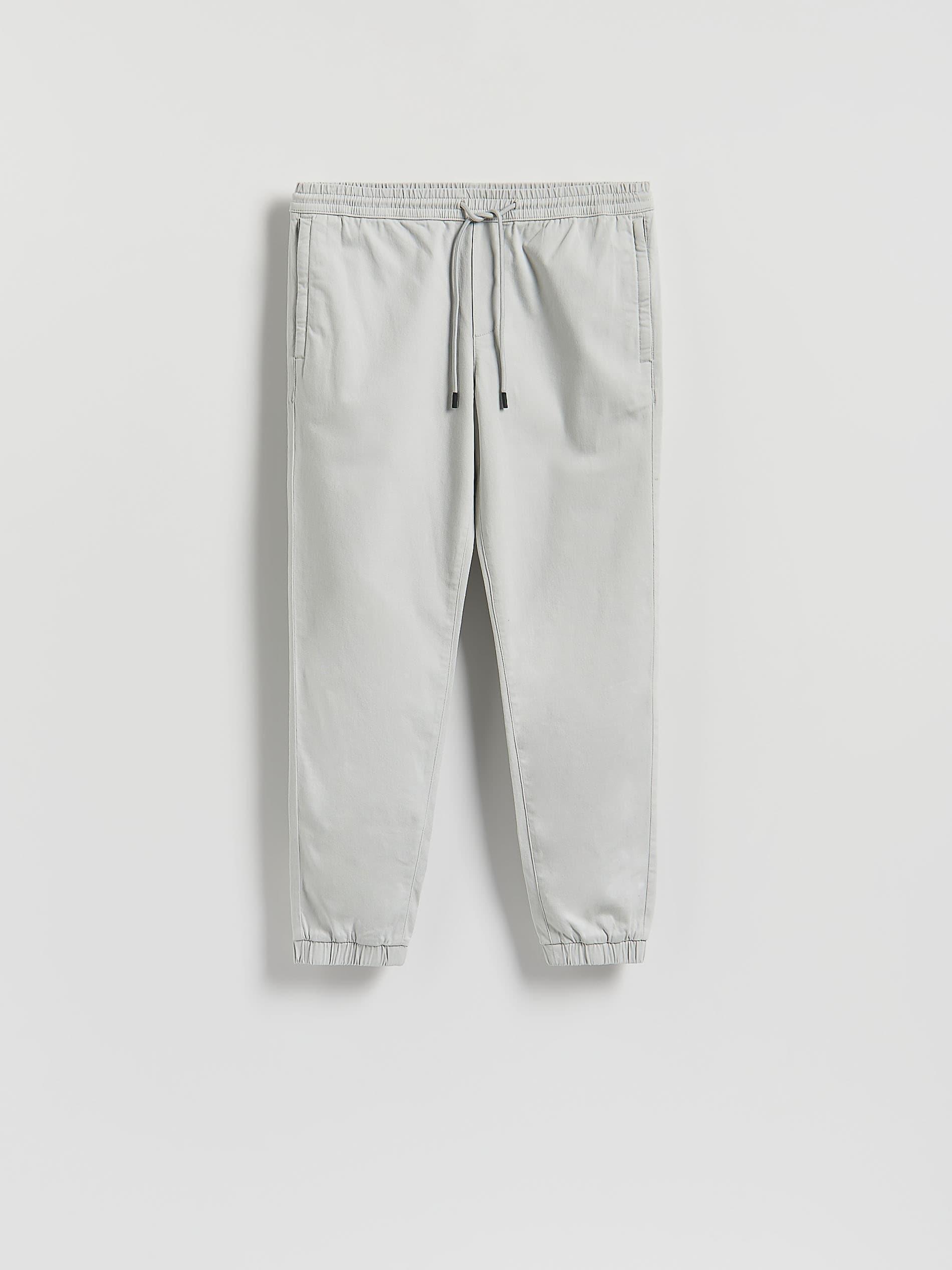 LIGHT GREY Cotton joggers, Light grey, large image number 4