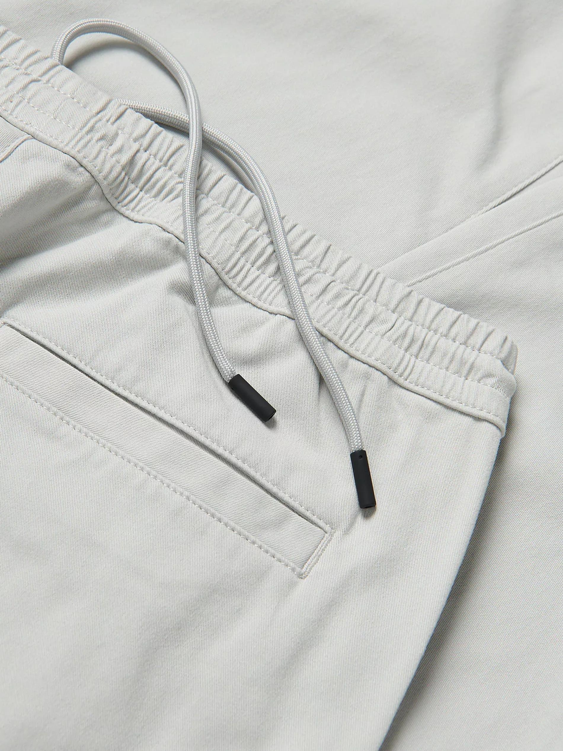 LIGHT GREY Cotton joggers, Light grey, large image number 5