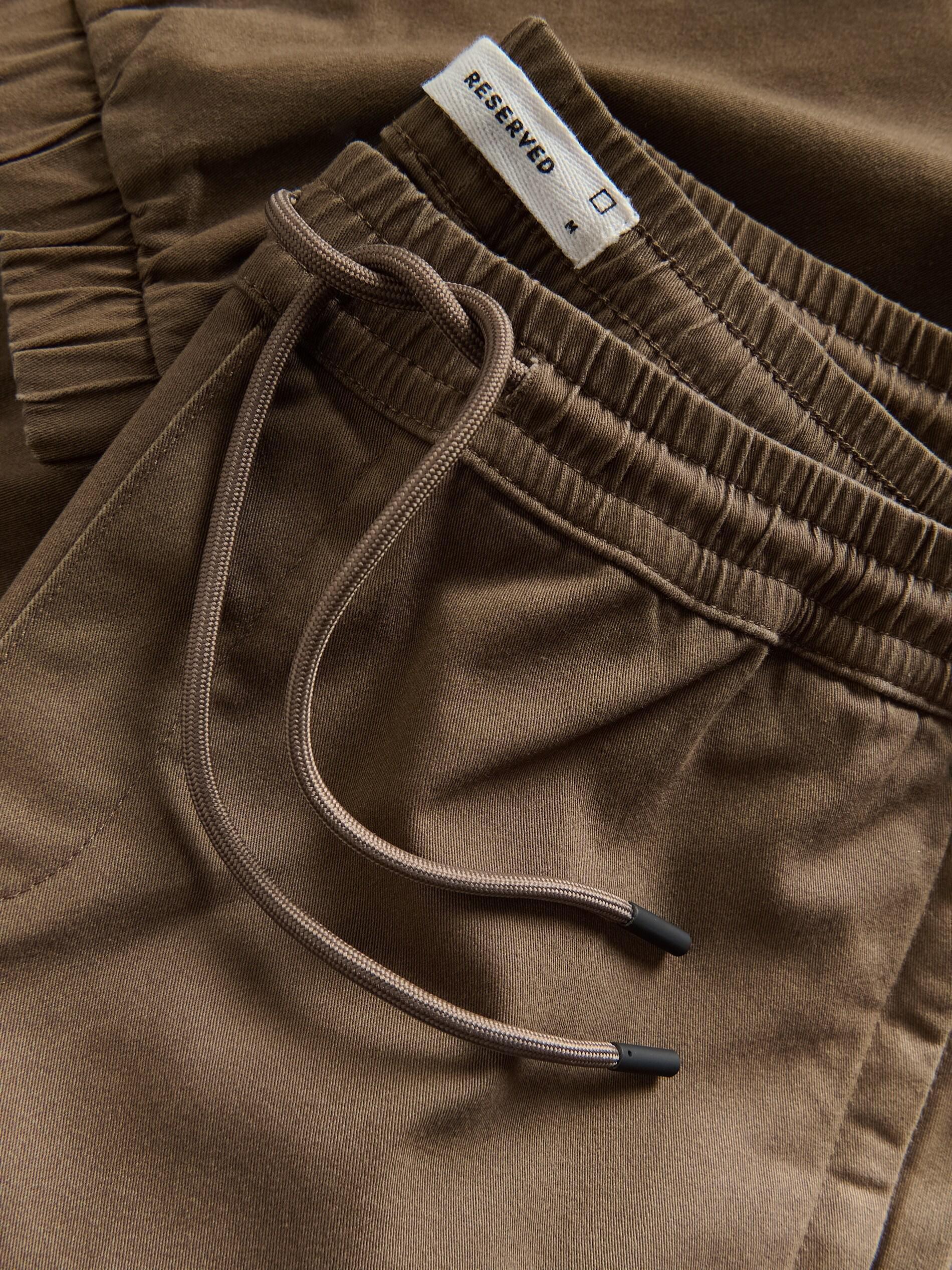 DARK BROWN Cotton joggers, Brown, large image number 4