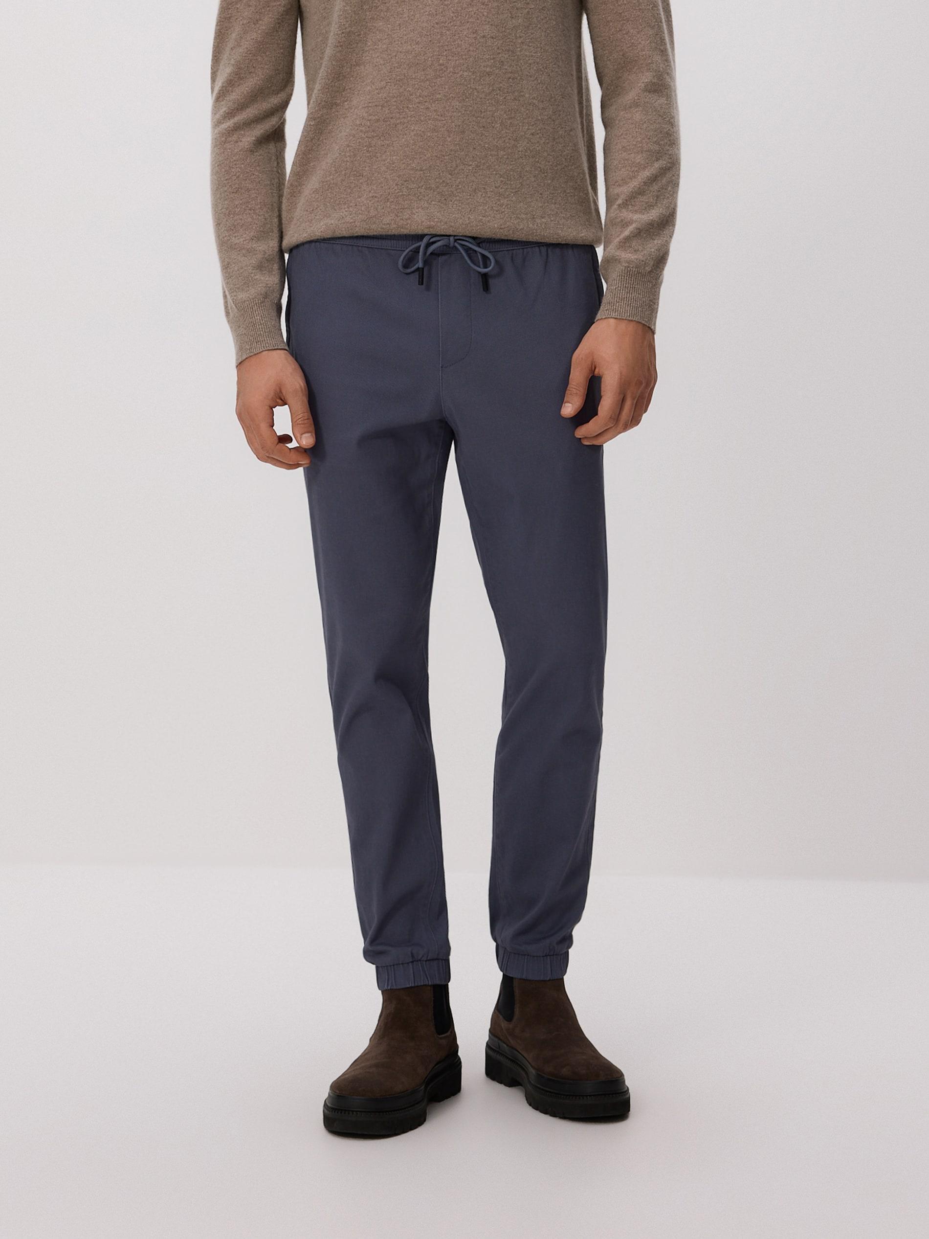 بنطال جوغر قطن كحلي, Blue, medium