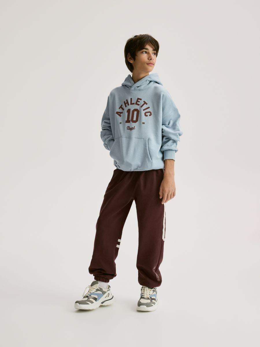 Blue Oversized Hoodie, Blue, large image number 0