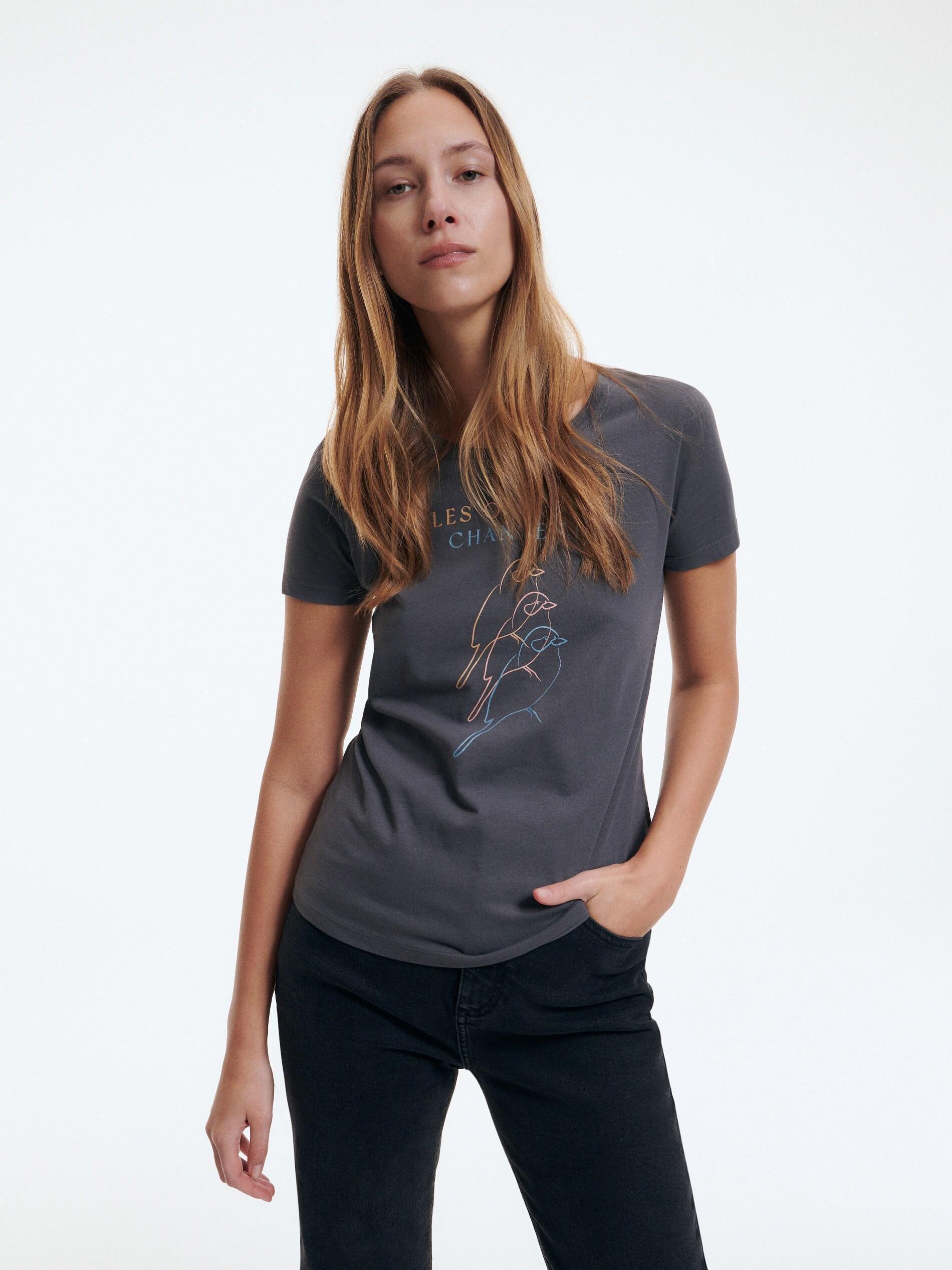 Dark Grey Regular Fit T-Shirt, , large image number 0