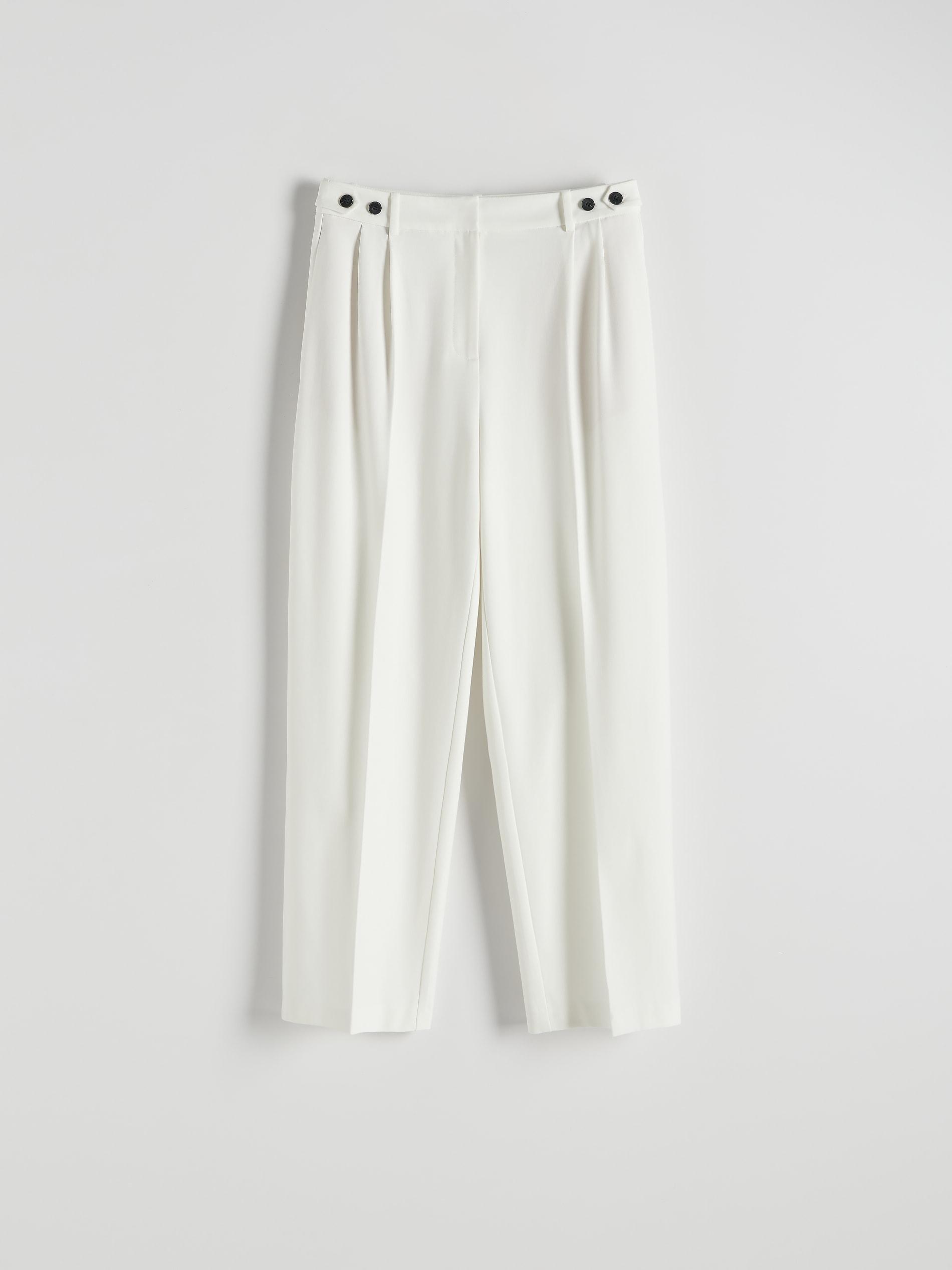 White Cigarette Trousers, , large image number 4